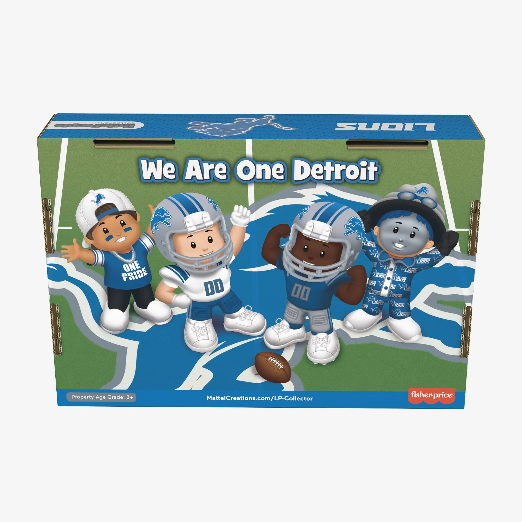Mattel Creations Little People Collector x NFL Detroit Lions Set
