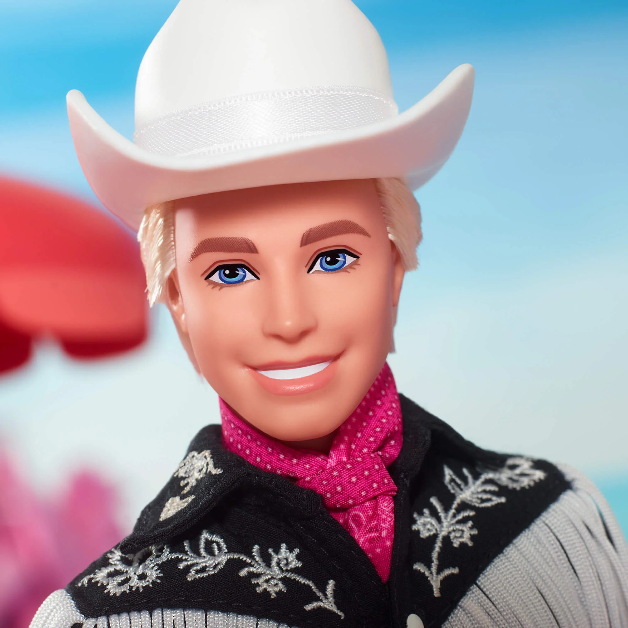 Mattel Creations Ken Doll in Black and White Western Outfit – Barbie The Movie