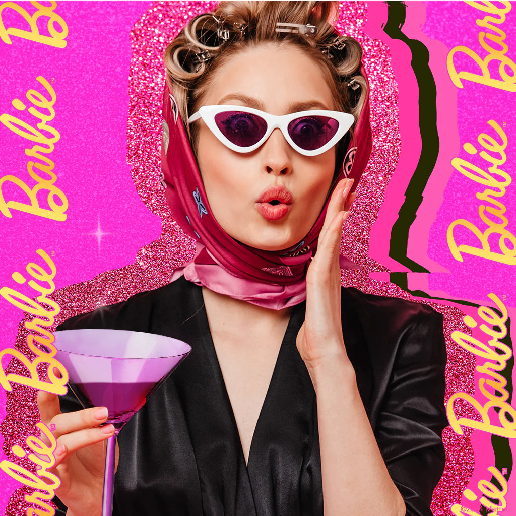 Mattel Creations Barbie™ X Dragon Glassware® Martini Glasses