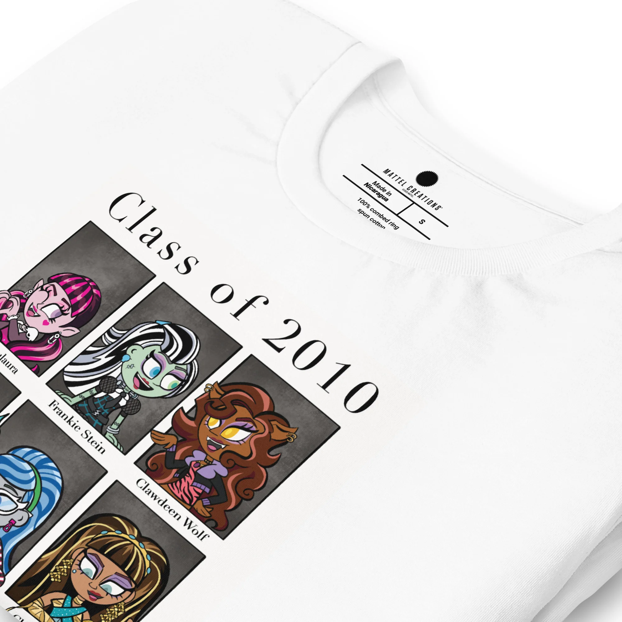 Mattel Creations Monster High MC Revealed Fan-Designed White T-Shirt
