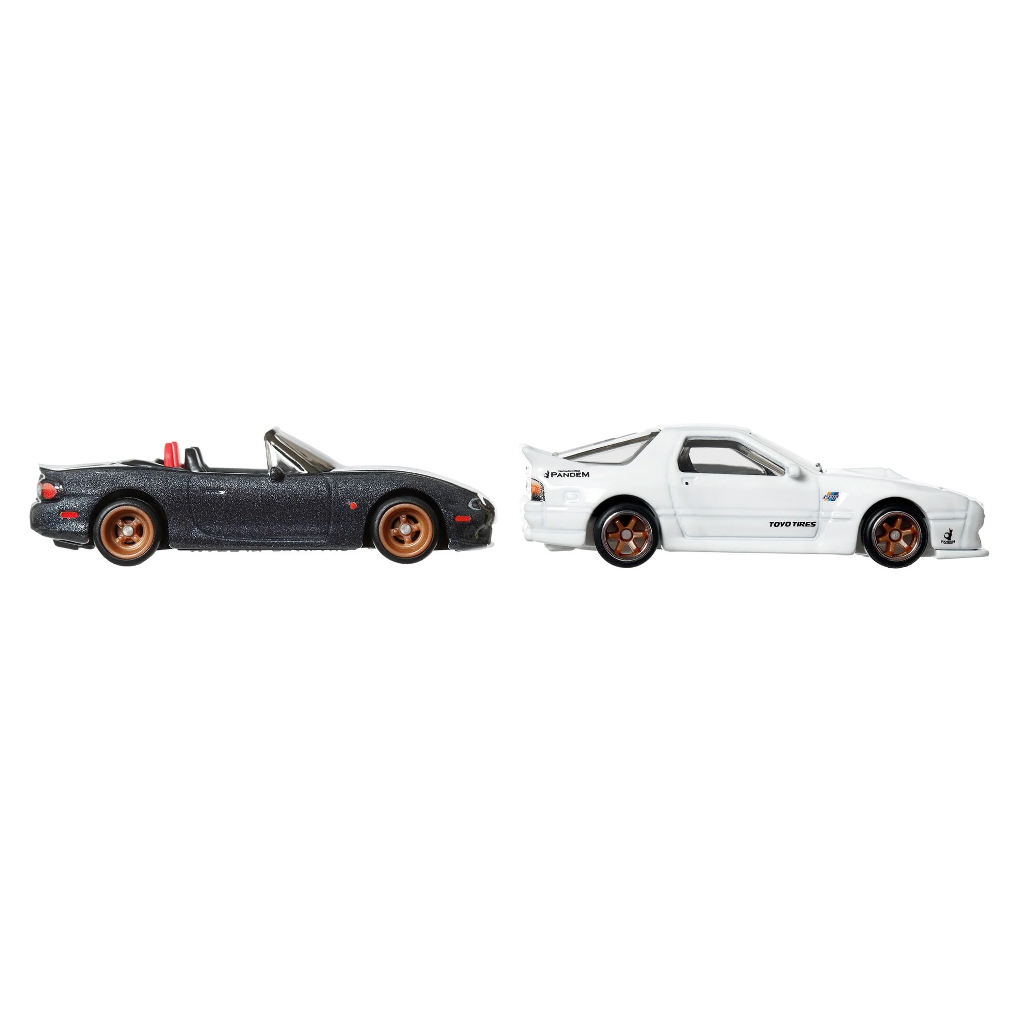 Mattel Creations Hot Wheels Premium Car Culture 2-Pack - '04 Mazda Mazdaspeed Miata & Mazda RX7 FC Pandem