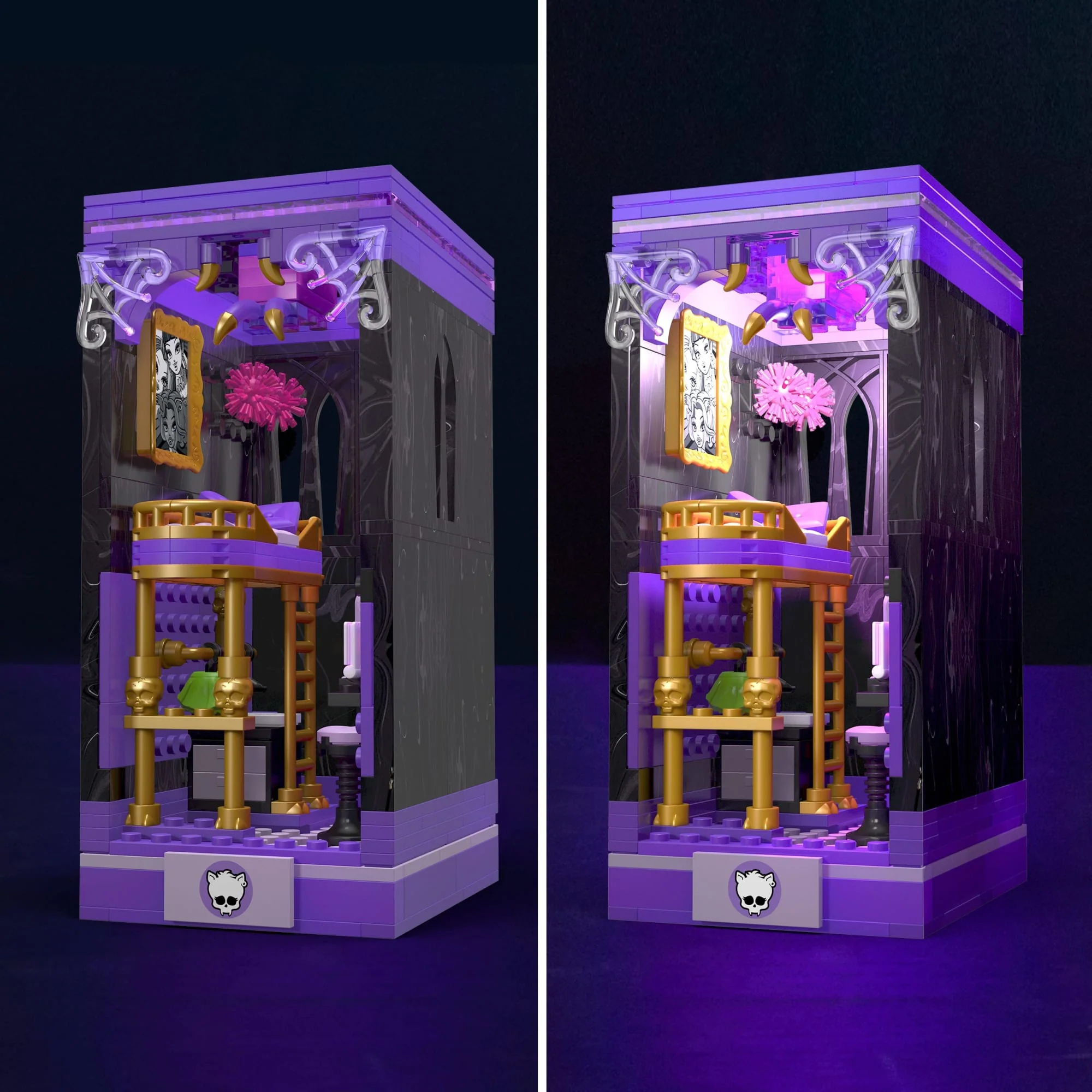 Mattel Creations MEGA Monster High Clawdeen's Boo-k Den Building Toy Kits