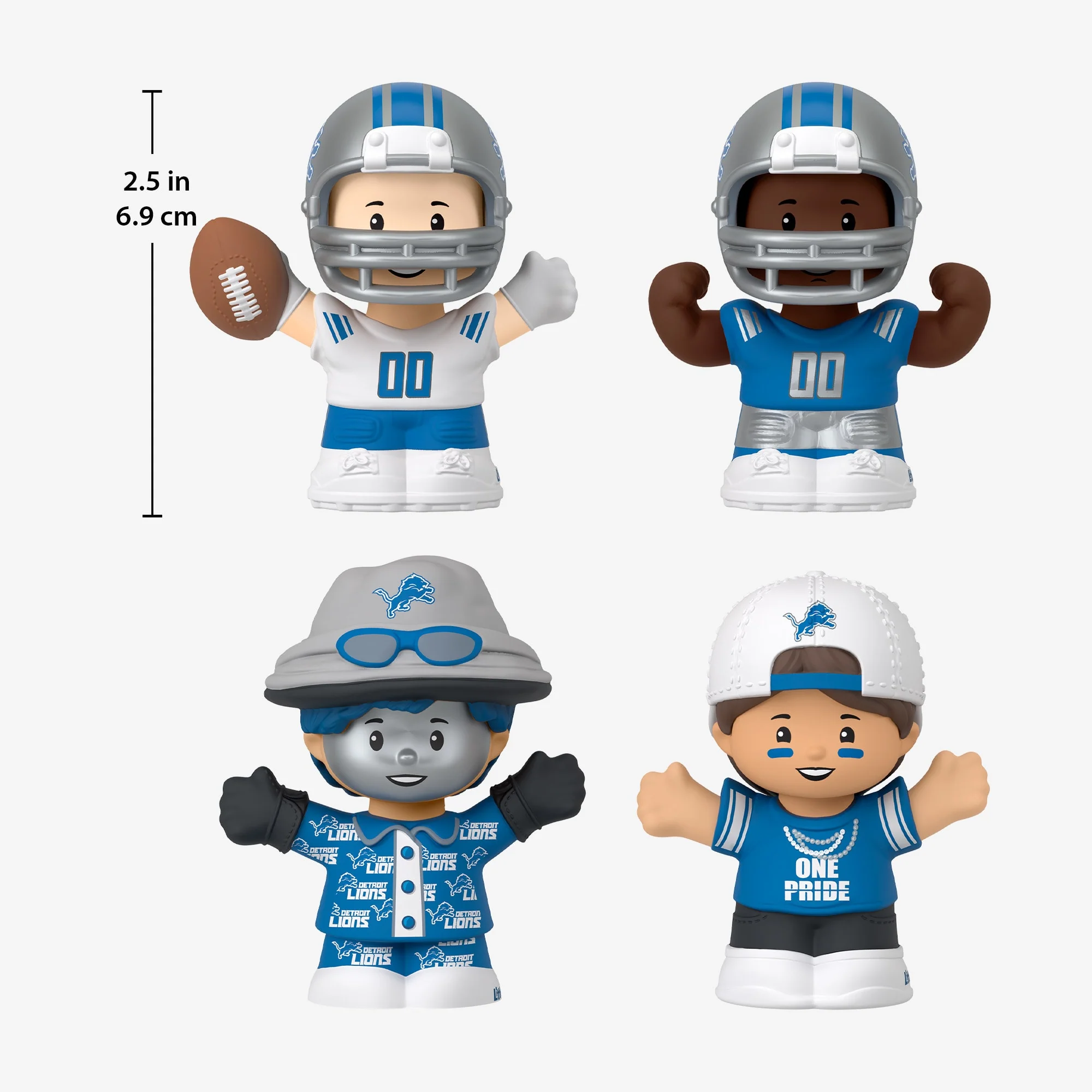 Mattel Creations Little People Collector x NFL Detroit Lions Set