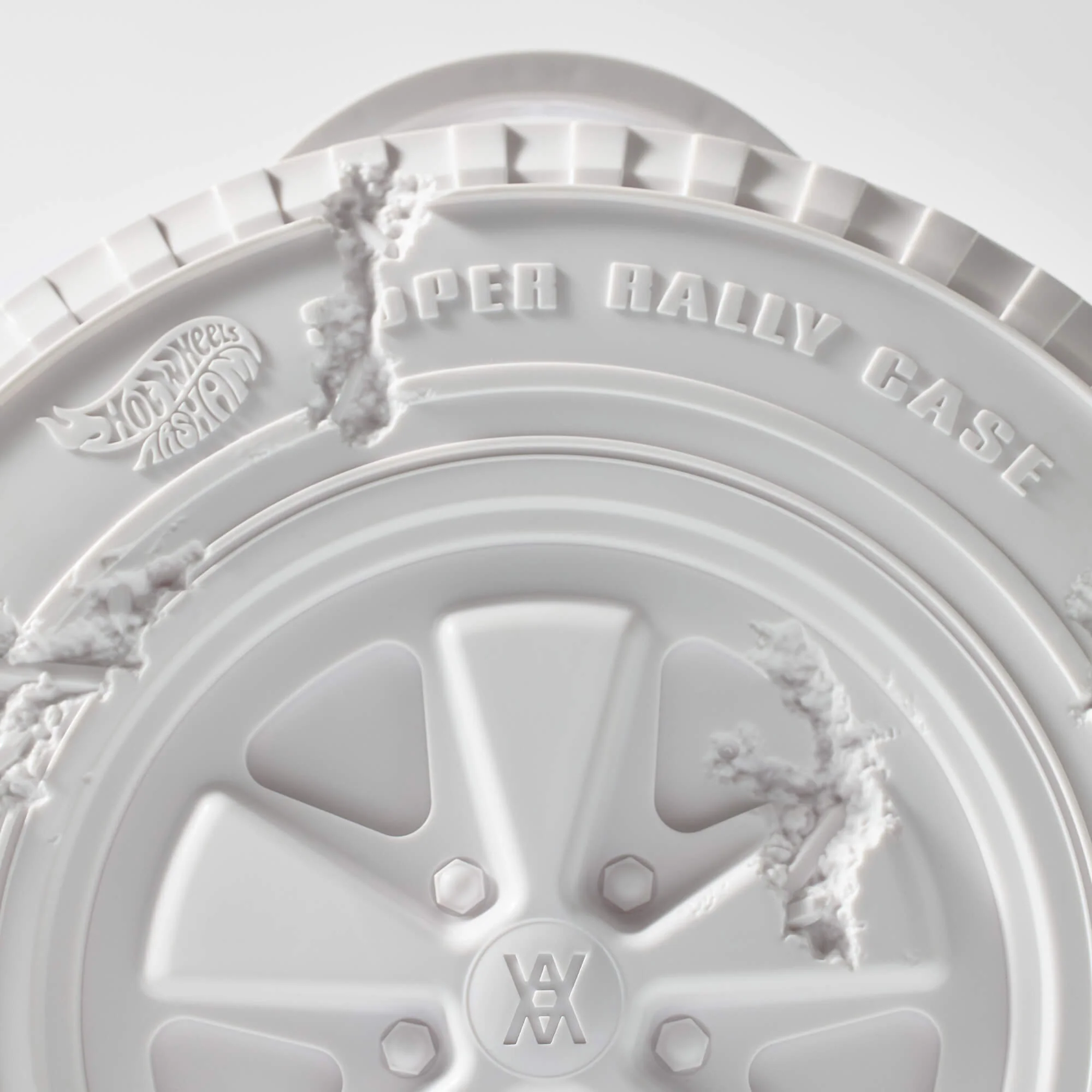 Mattel Creations Hot Wheels x Daniel Arsham Eroded Porsche 930 and Rally Case