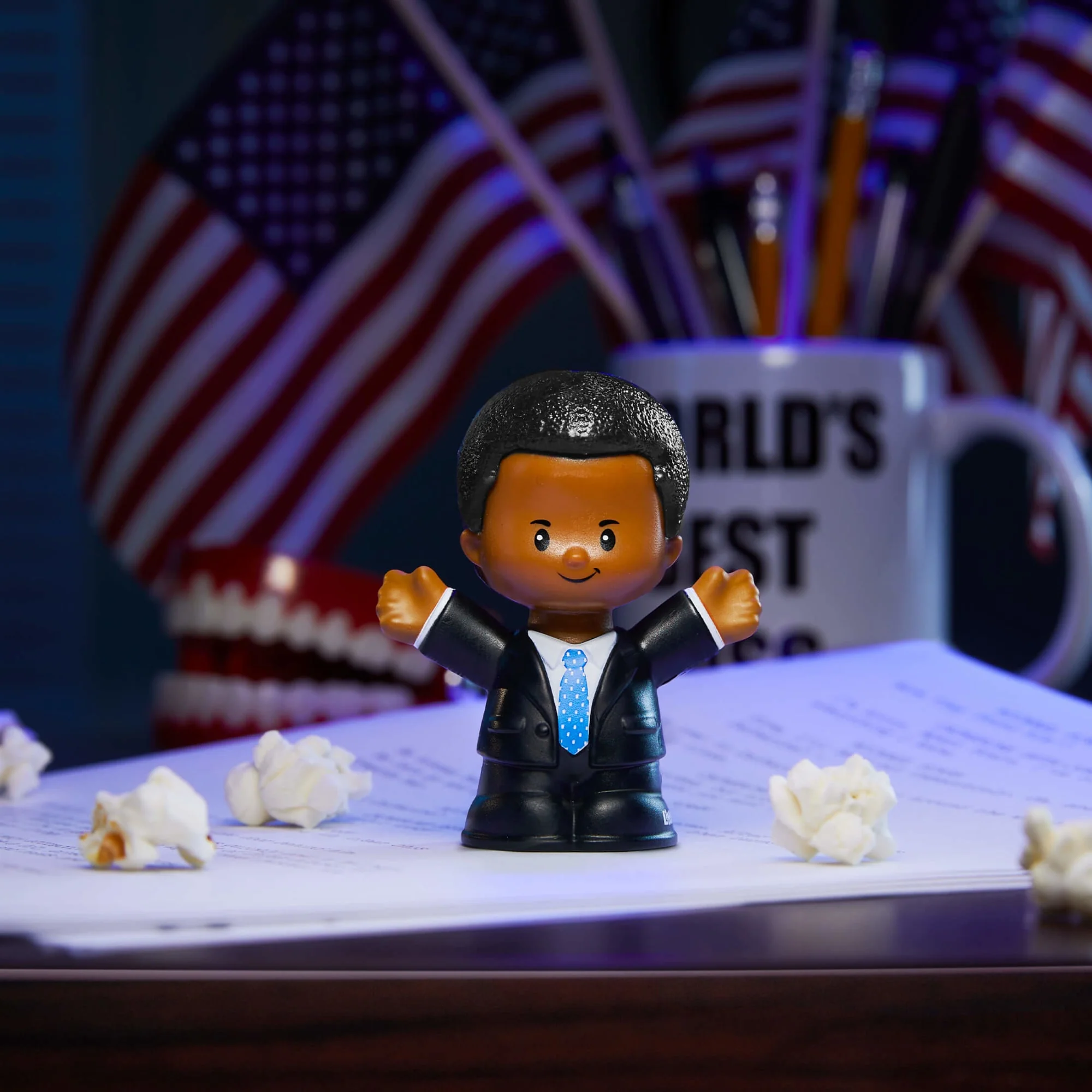 Mattel Creations Little People Collector The Office Threat Level Midnight Set