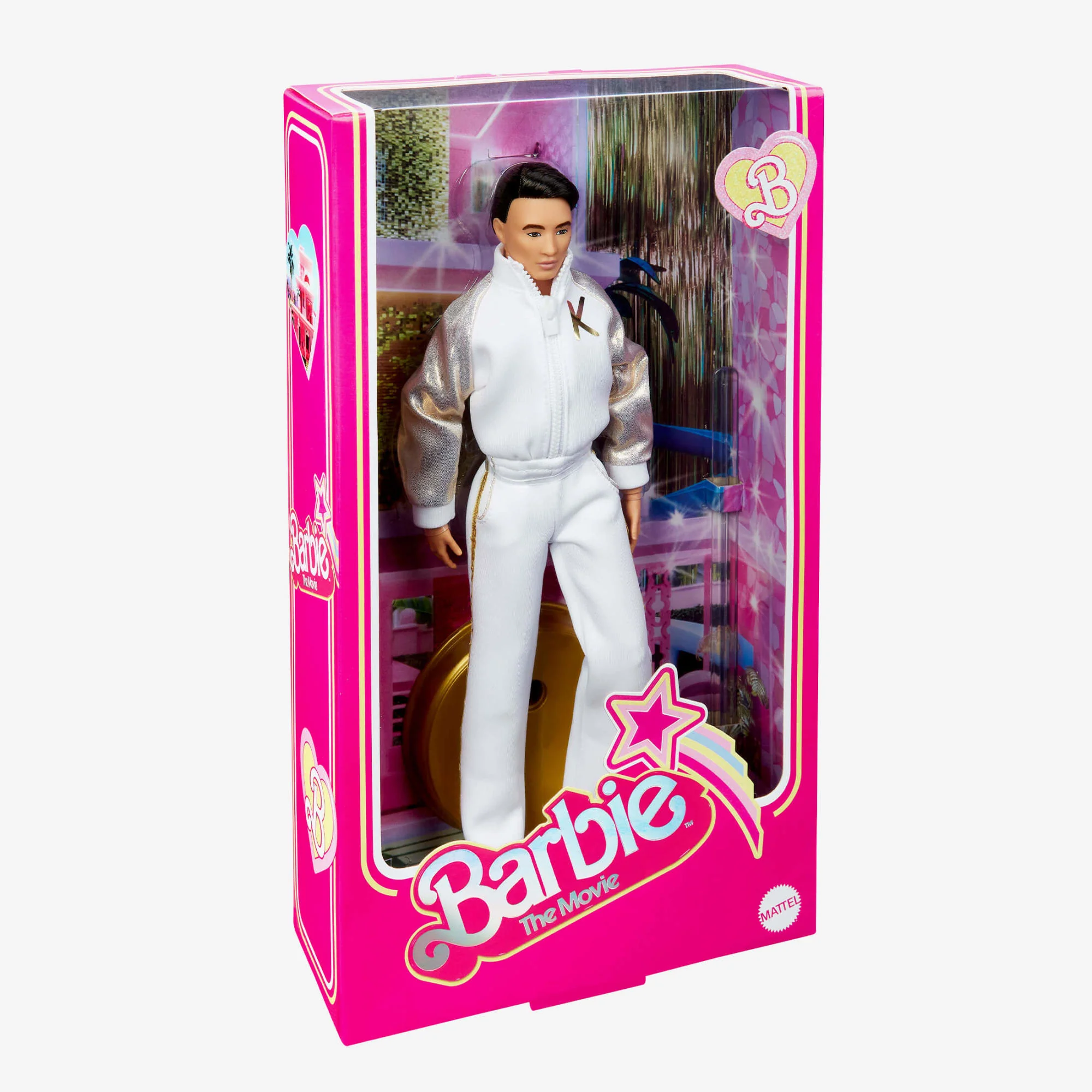 Mattel Creations Ken Doll In White and Gold Tracksuit – Barbie The Movie