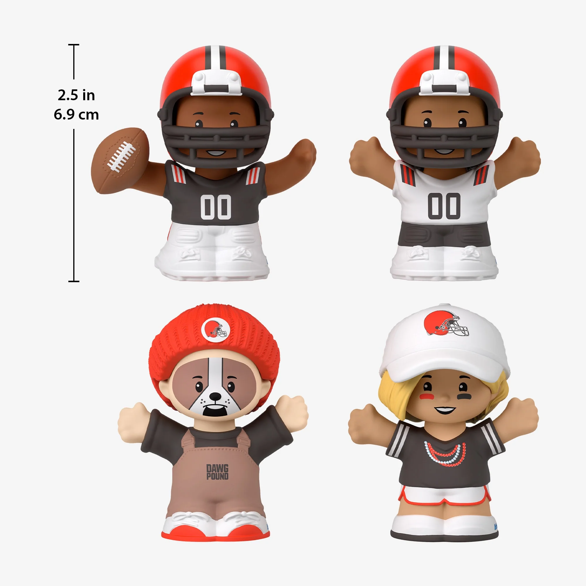 Mattel Creations Little People Collector x NFL Cleveland Browns Set