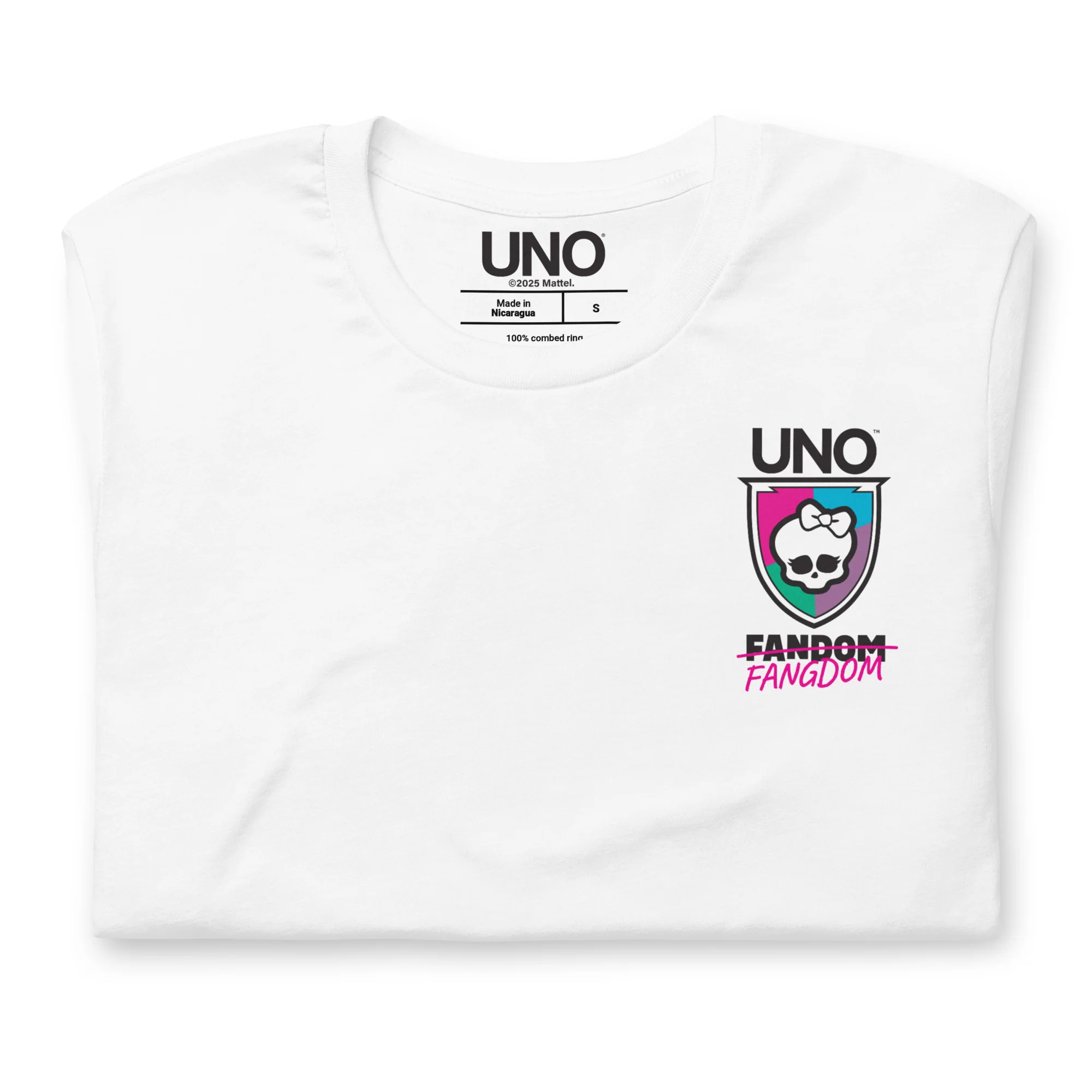 Mattel Creations UNO Monster High Fearbook White T-Shirt