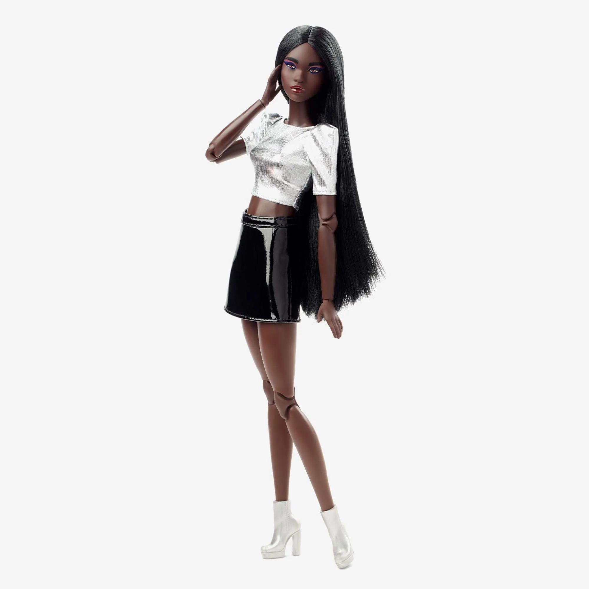 Mattel Creations Barbie Signature Barbie Looks Doll (Tall, Dark Brown)