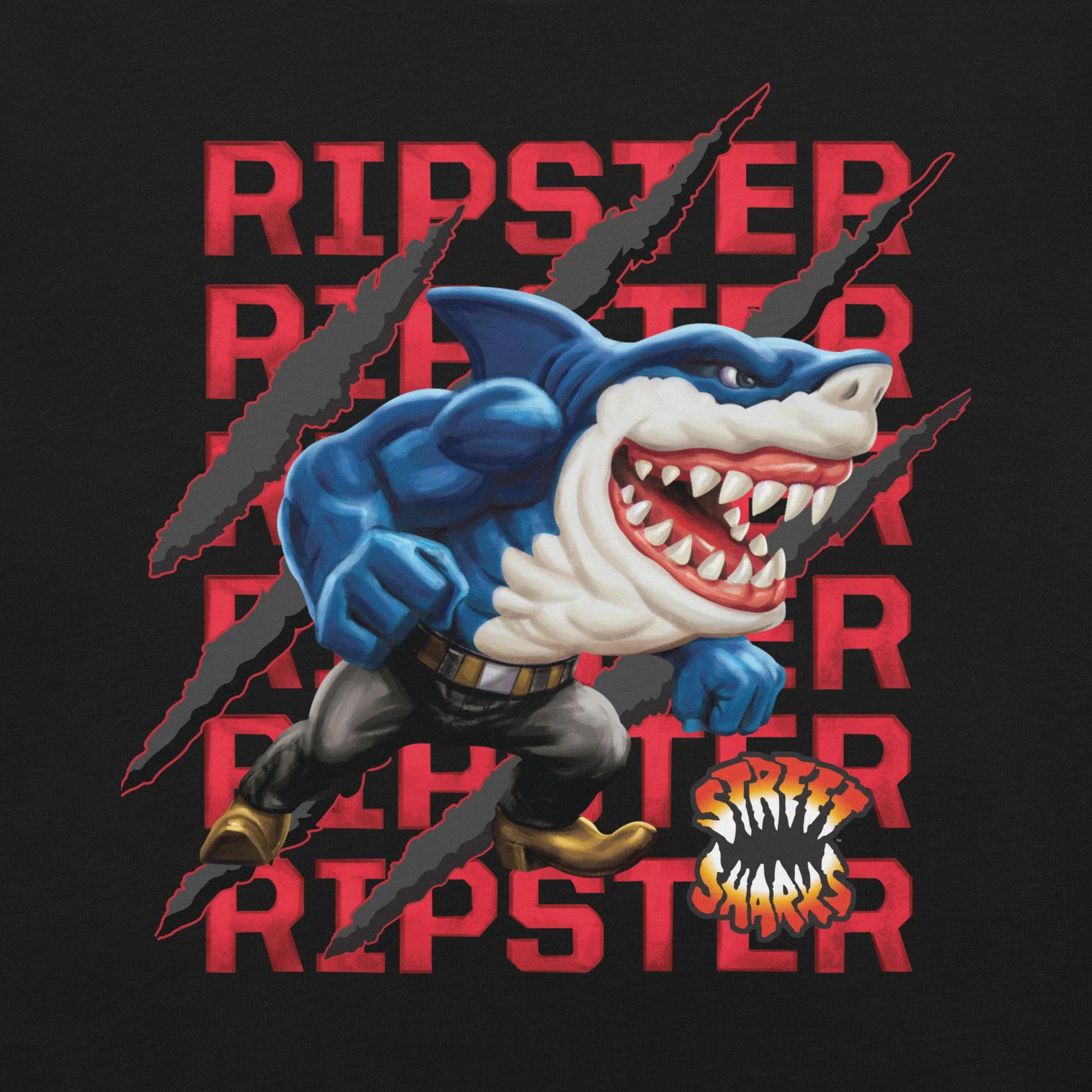 Mattel Creations Street Sharks Ripster Slash T-Shirt