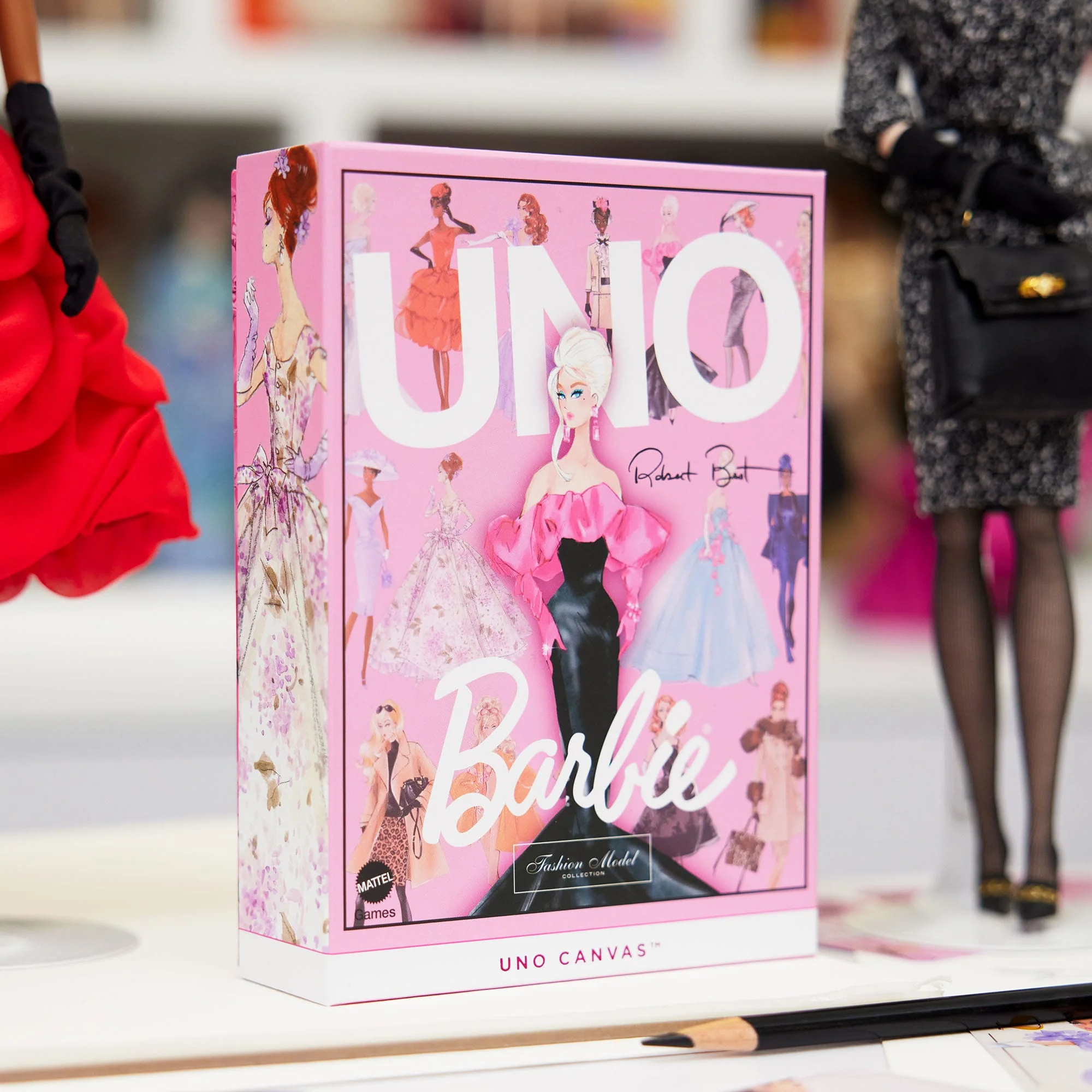 Mattel Creations UNO Canvas Barbie Fashion Model Collection Deck