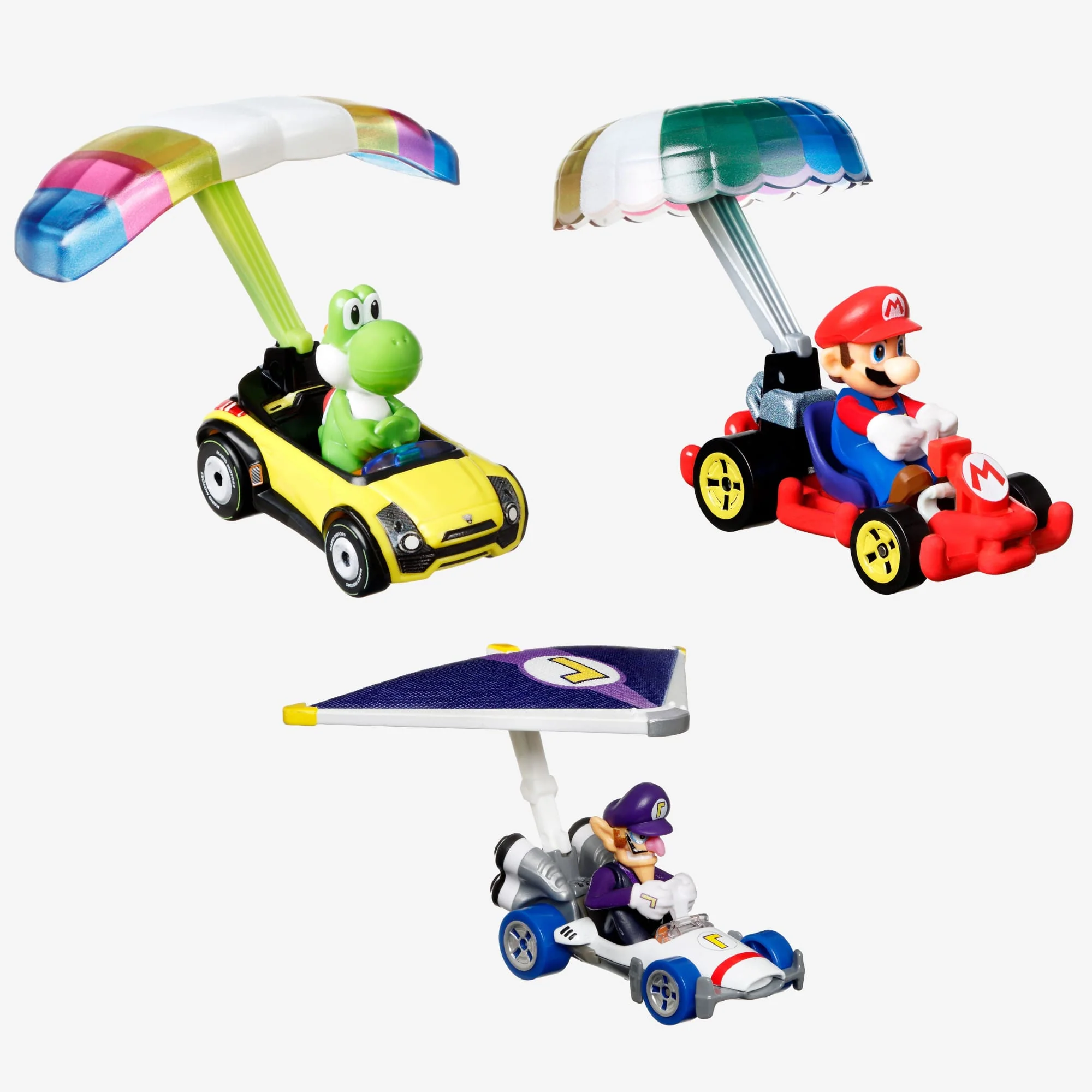 Mattel Creations Hot Wheels Mario Kart Character Cars 3-Pack