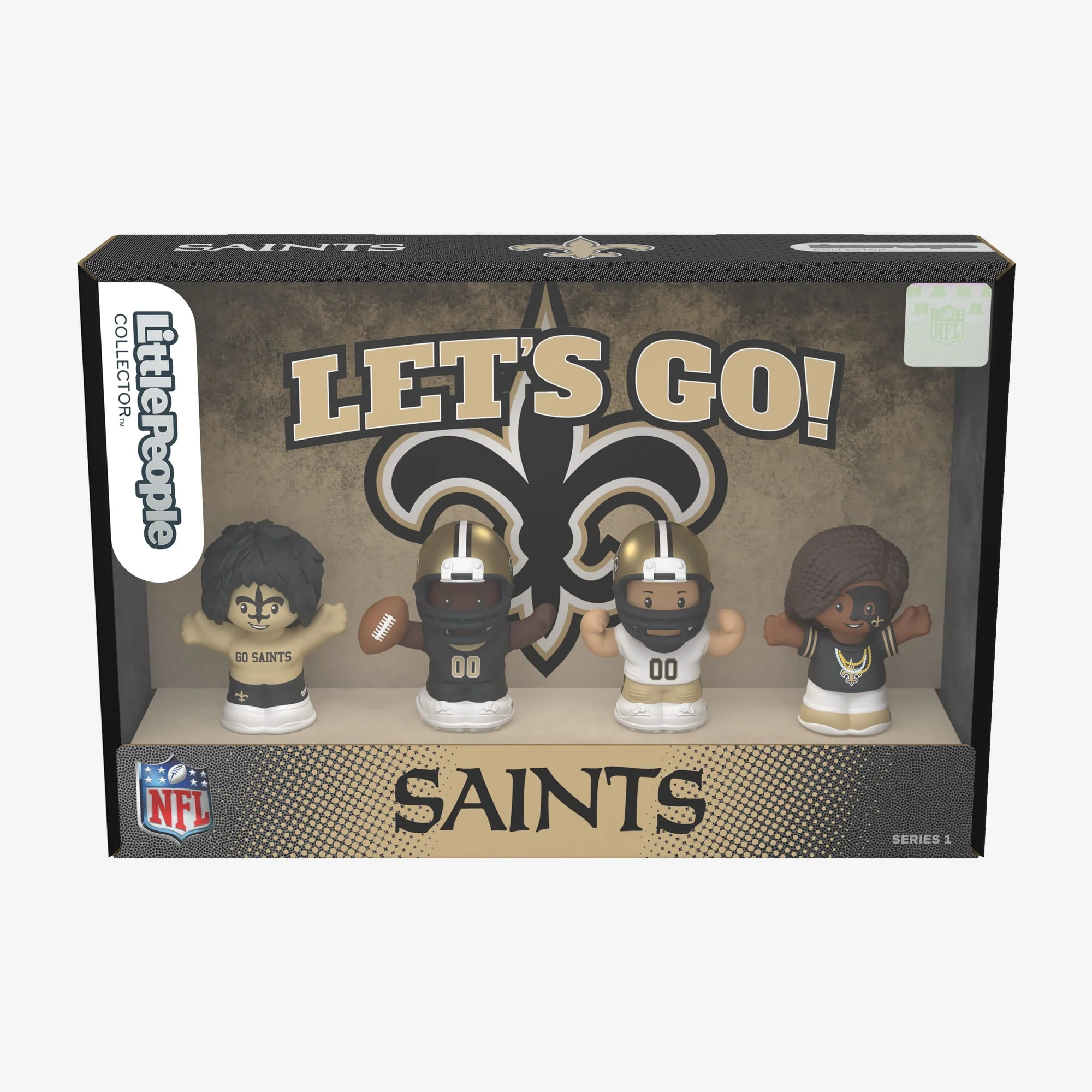 Mattel Creations Little People Collector x NFL New Orleans Saints Set