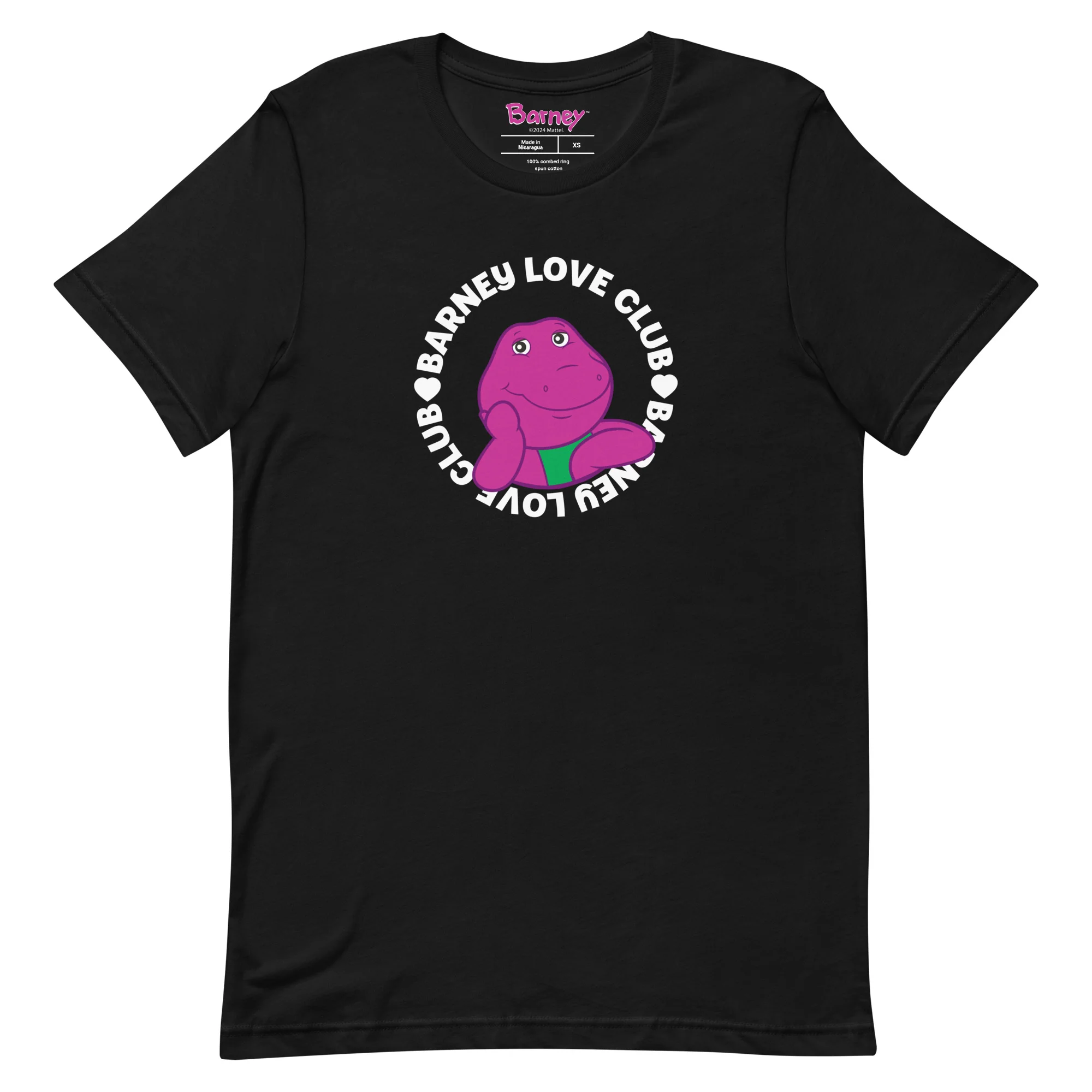 Mattel Creations Barney Love Club T-Shirt
