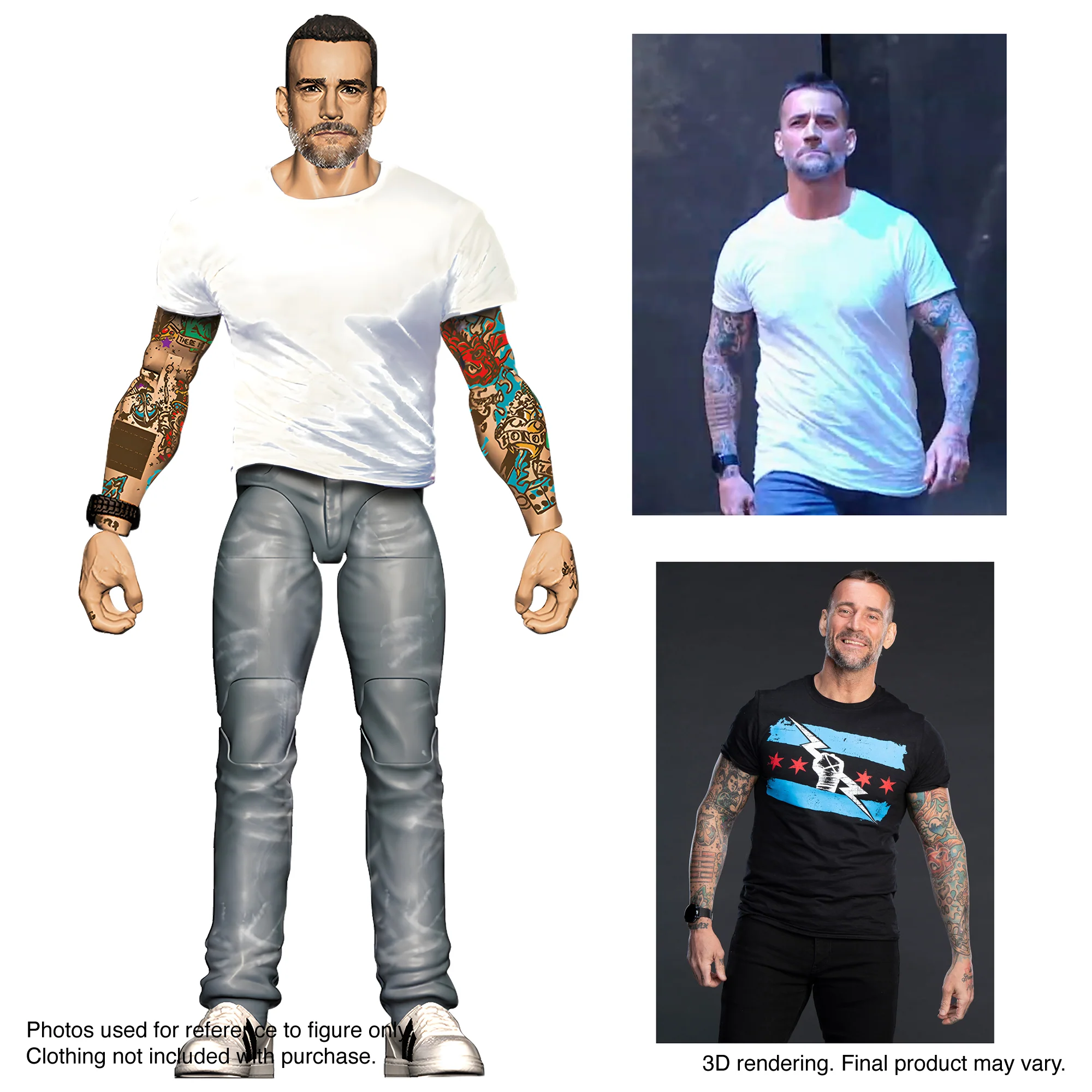 Mattel Creations WWE Elite Collection CM Punk Returns Action Figure