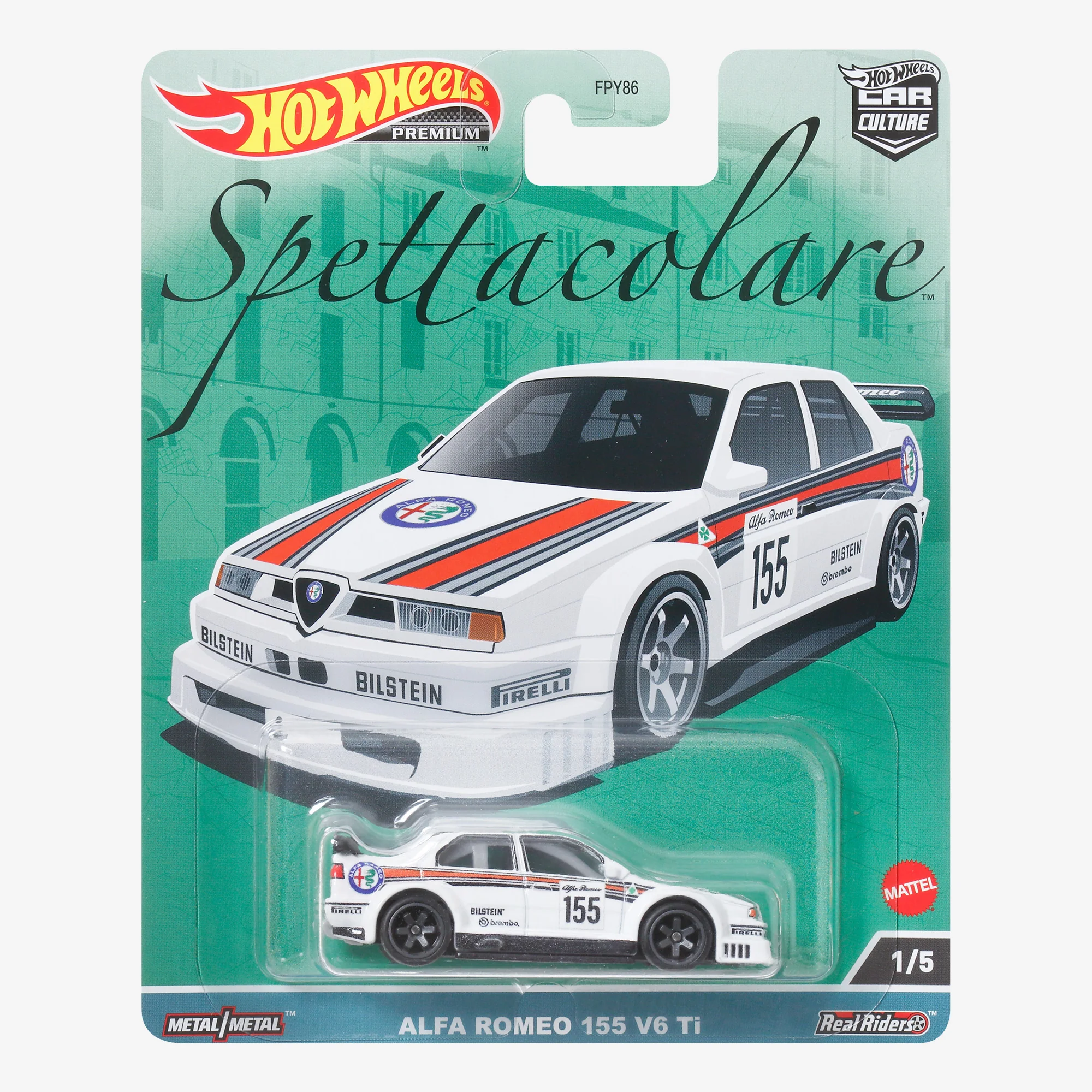 Mattel Creations Hot Wheels Premium Car Culture Spettacolare – Alfa Romeo 155 V6 Ti