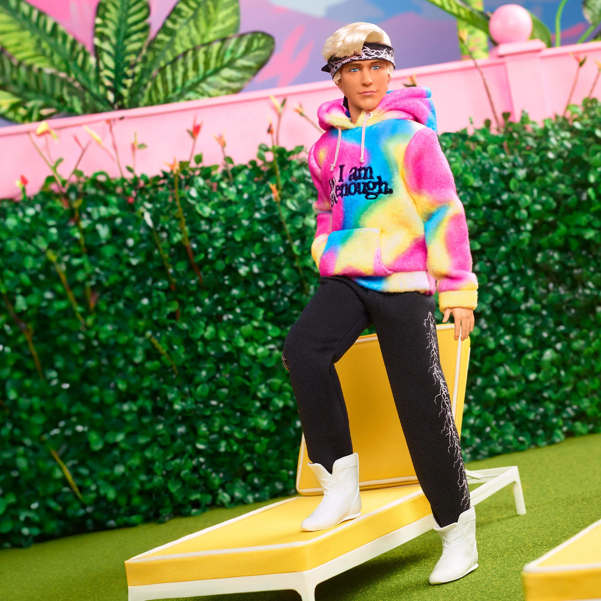 Mattel Creations Ken Doll Wearing “I Am Kenough” Hoodie – Barbie The Movie
