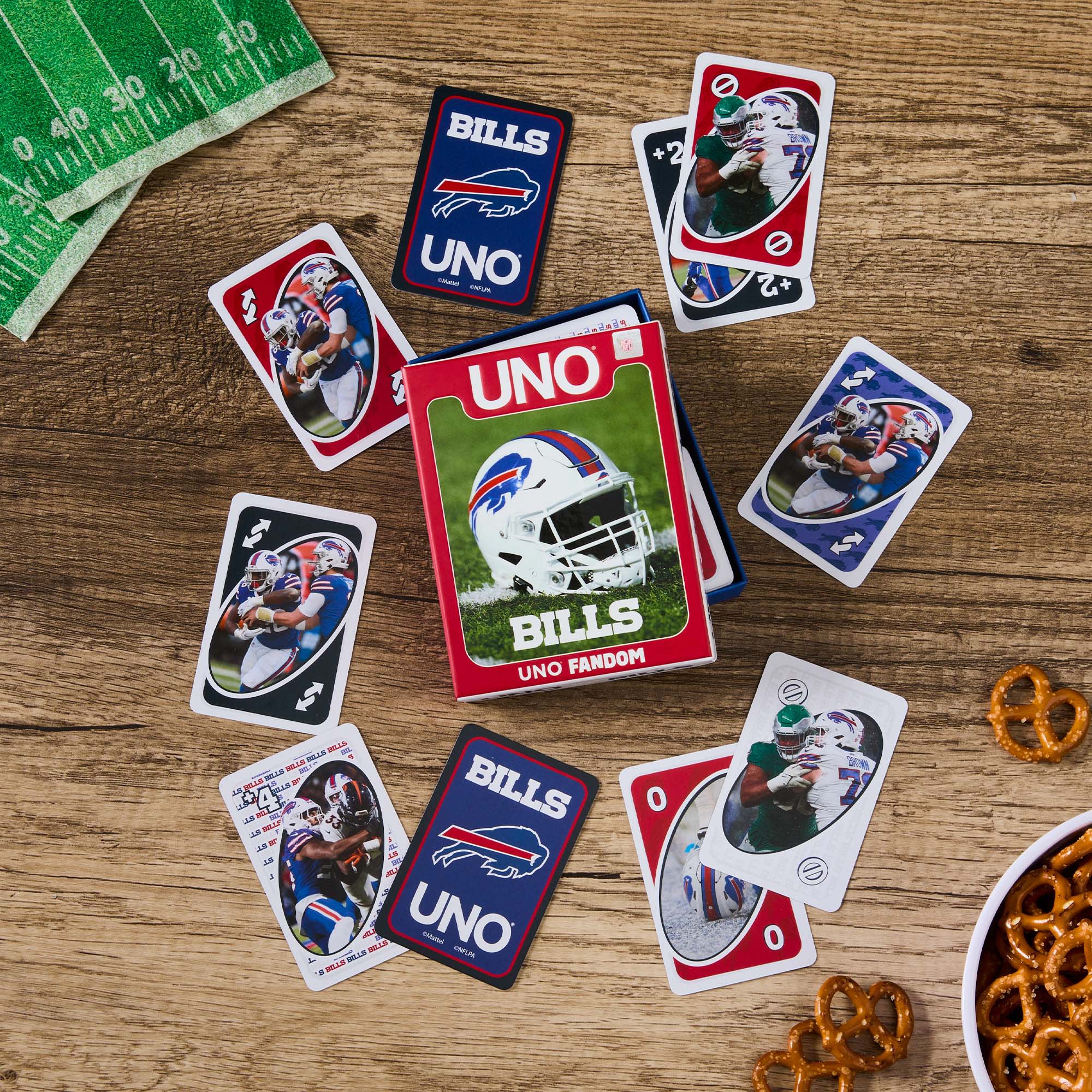 Mattel Creations UNO Fandom NFL Buffalo Bills Game Deck