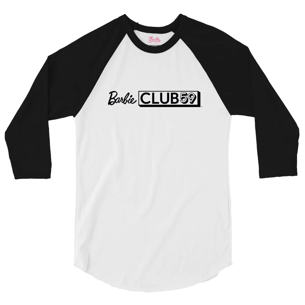 Mattel Creations Barbie 2025 Club 59 White Raglan Tee