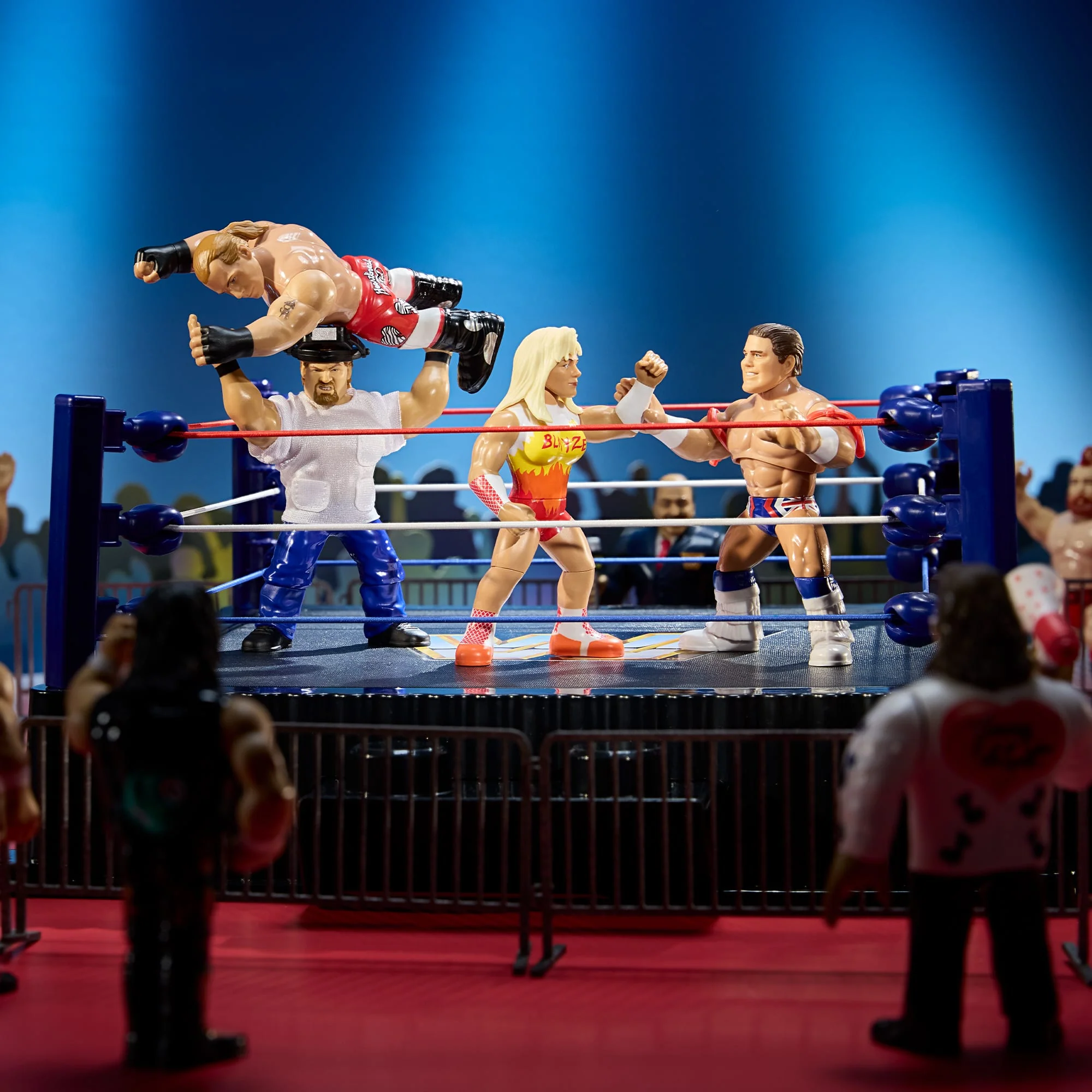 Mattel Creations WWE Retro Action Figure 4-Pack Bundle