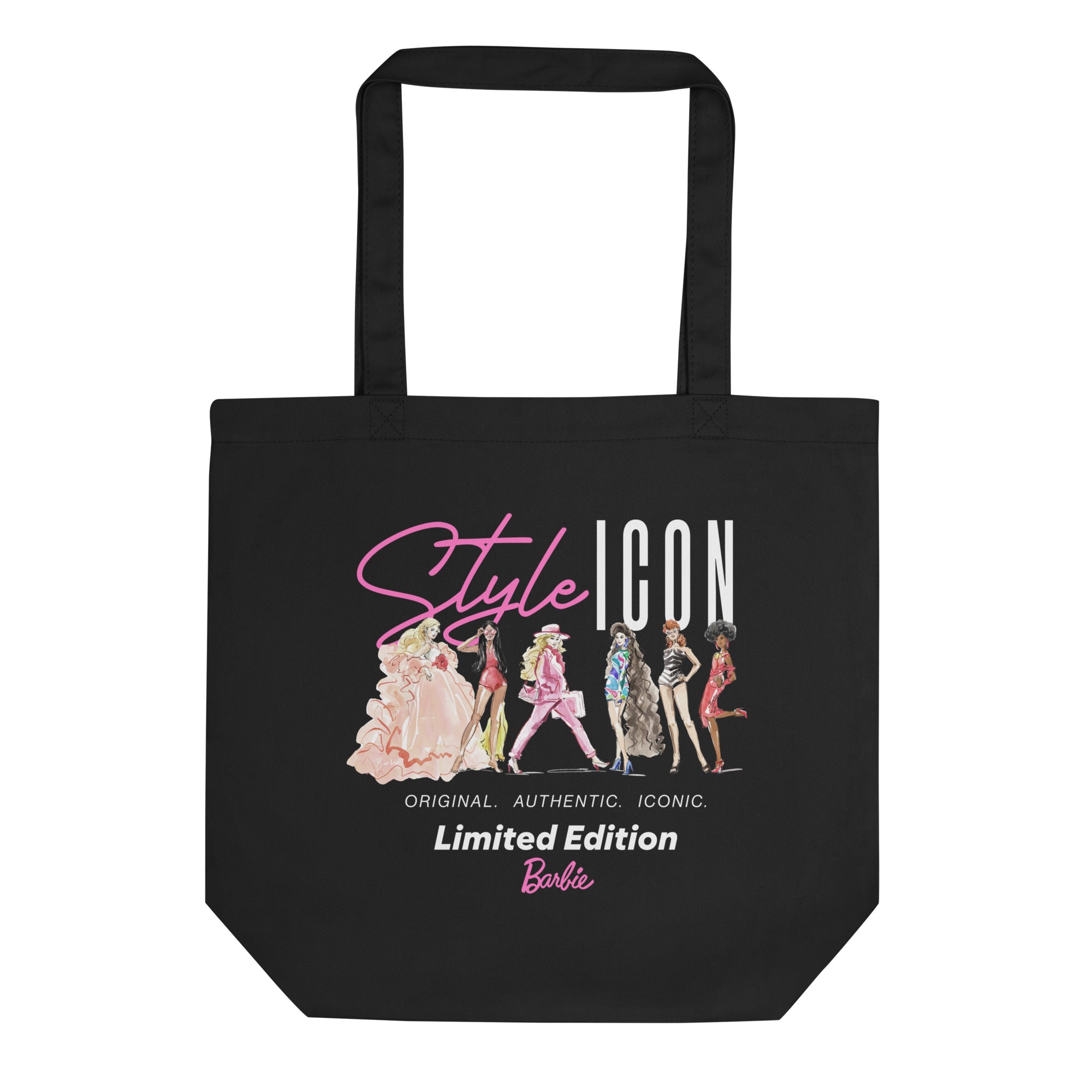 Mattel Creations Barbie Style Icon Black Tote Bag