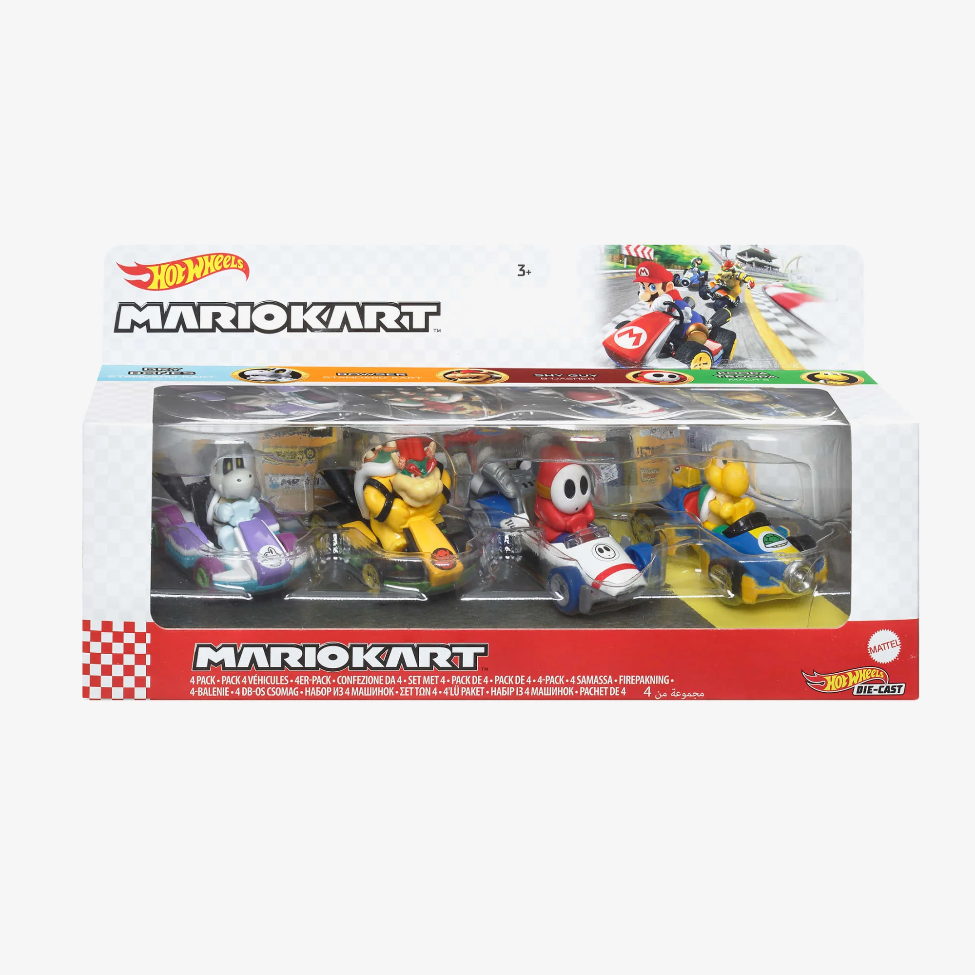 Mattel Creations Hot Wheels Mario Kart Vehicles 4-Pack