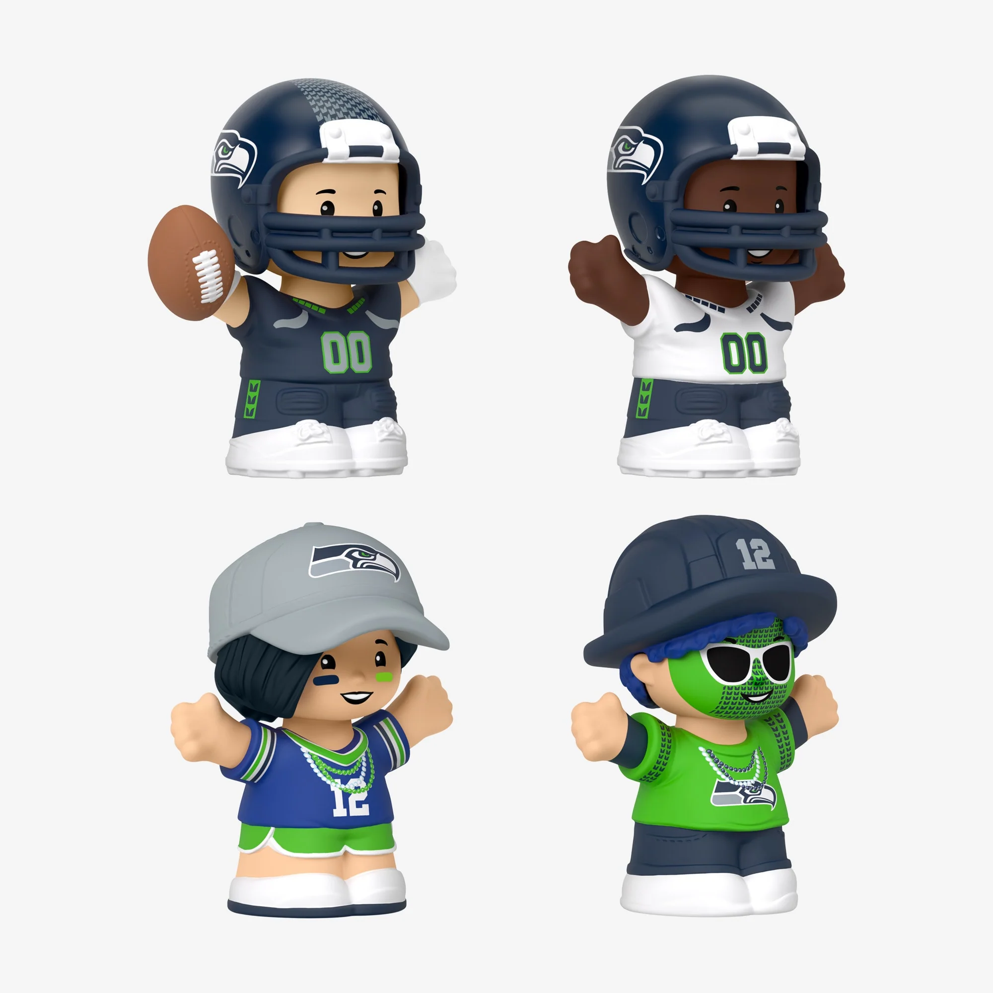 Mattel Creations Little People Collector x NFL Seattle Seahawks Set