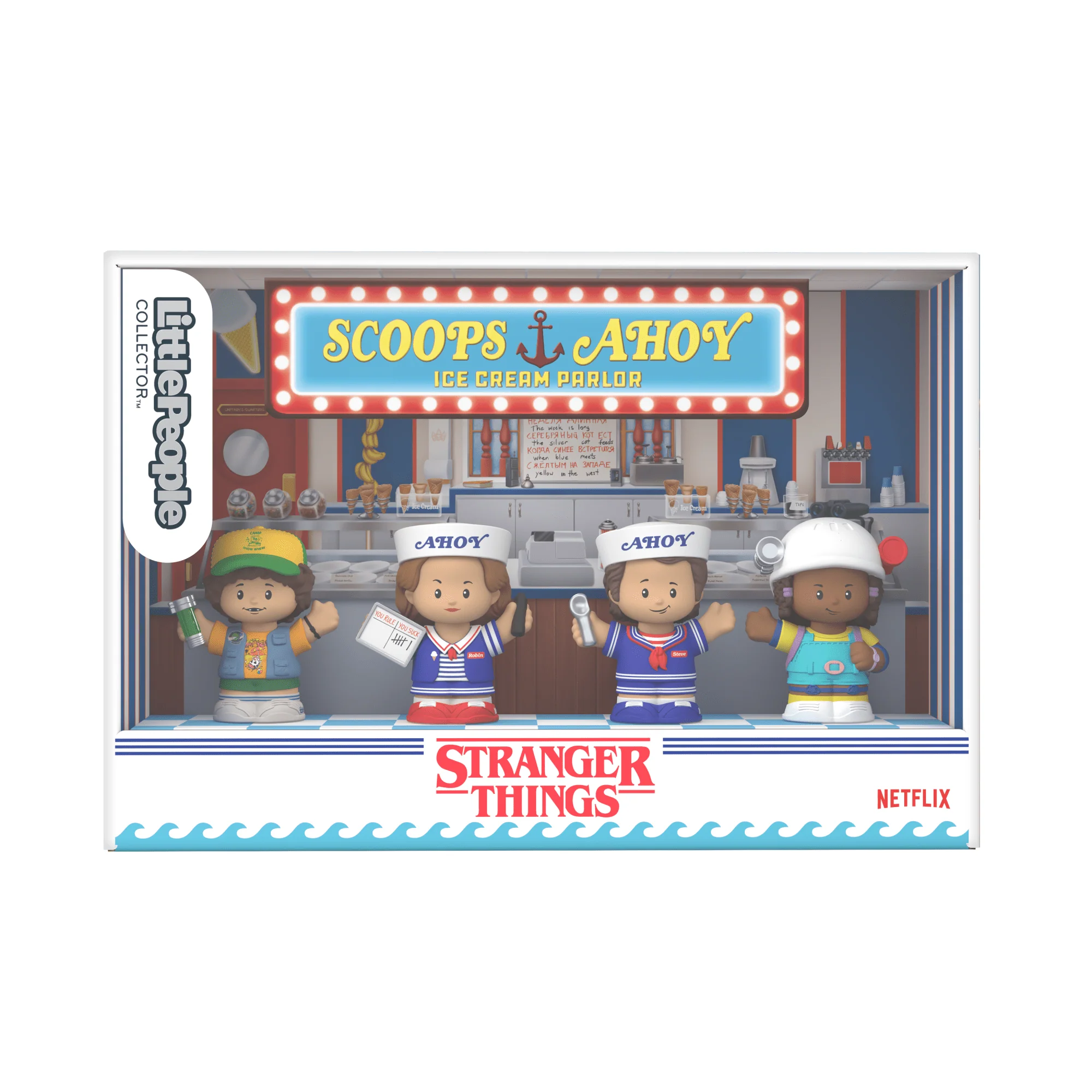 Mattel Creations Little People Collector Stranger Things: Scoops Troop Special Edition Set