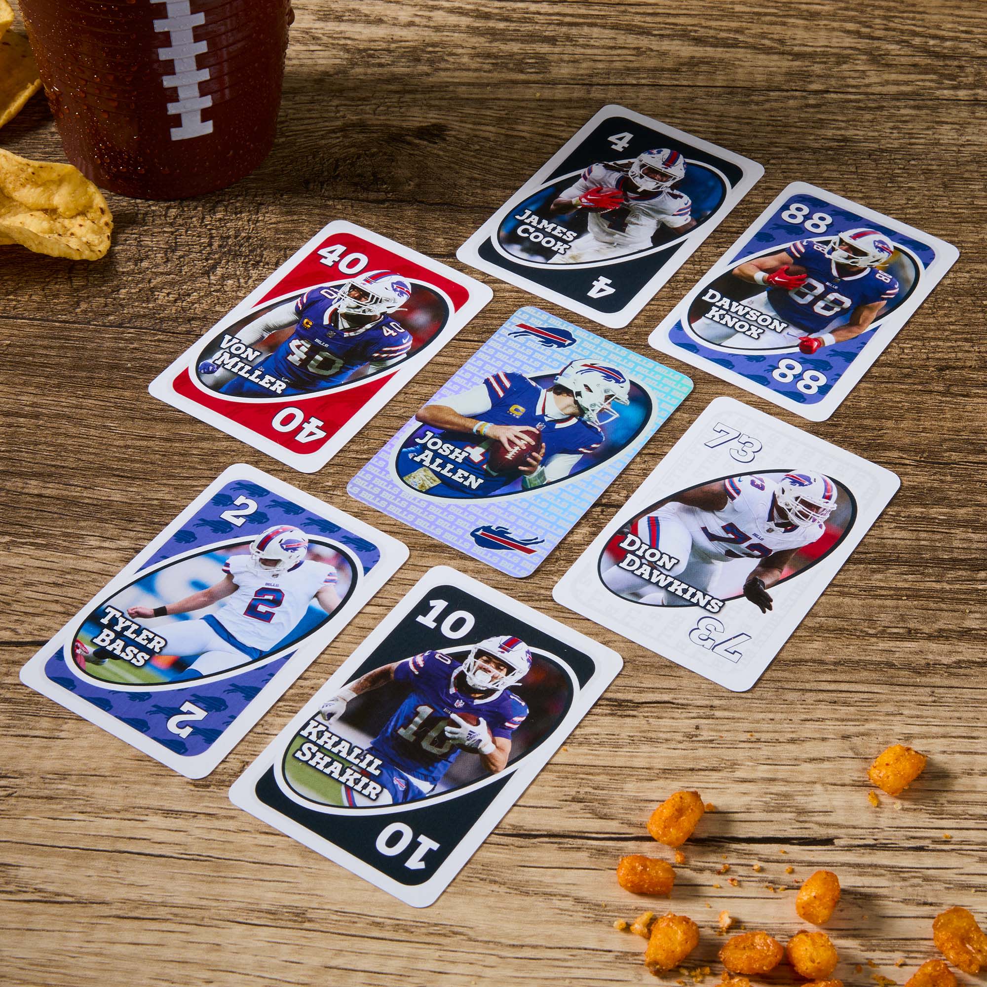 Mattel Creations UNO Fandom NFL Buffalo Bills Game Deck