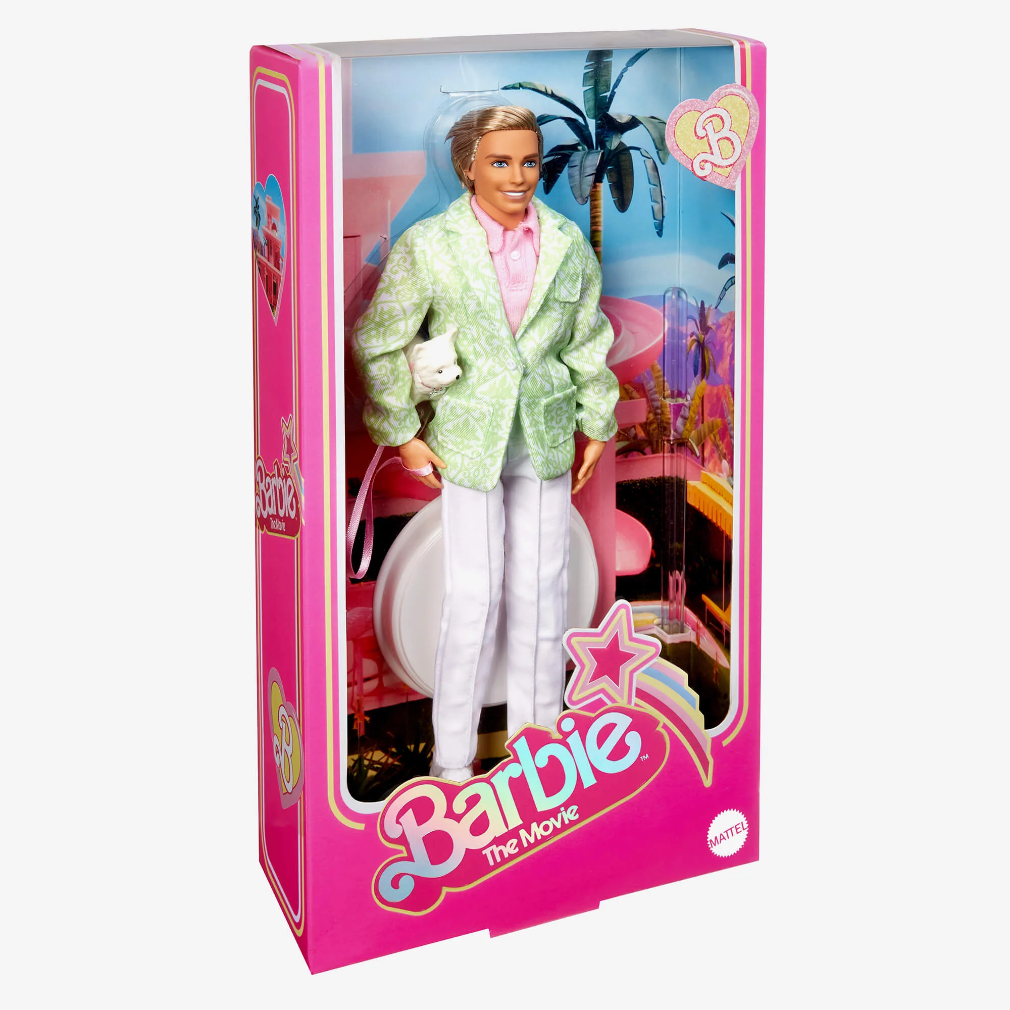 Mattel Creations “Sugar's Daddy” Ken Doll in Pastel Suit With Dog – Barbie The Movie