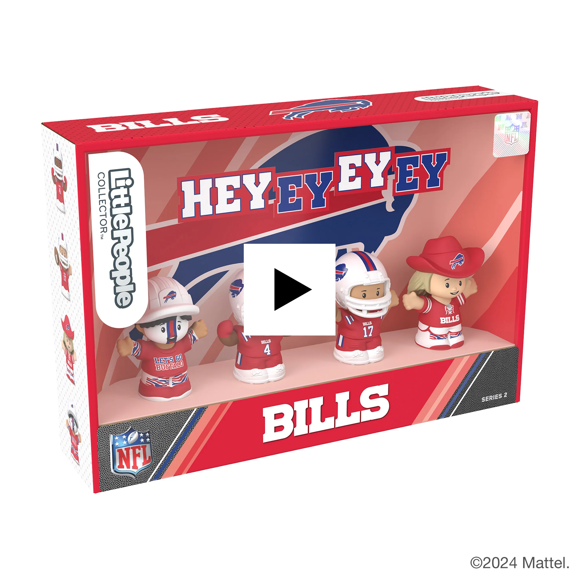 Mattel Creations Little People Collector Buffalo Bills Alternate Jersey Figure Set