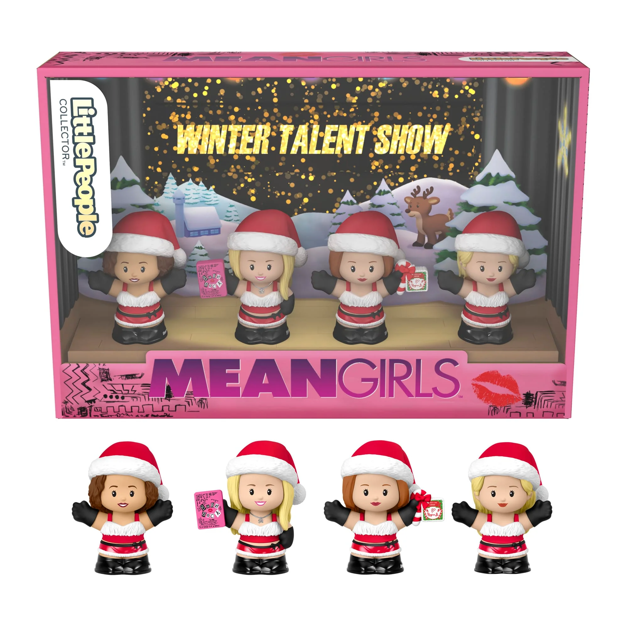 Mattel Creations Little People Collector Mean Girls Movie Special Edition Holiday Set