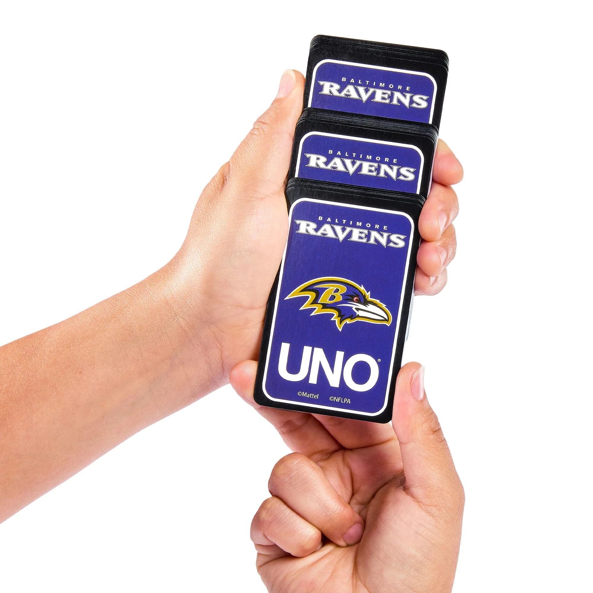 Mattel Creations UNO Fandom NFL Baltimore Ravens Game Deck