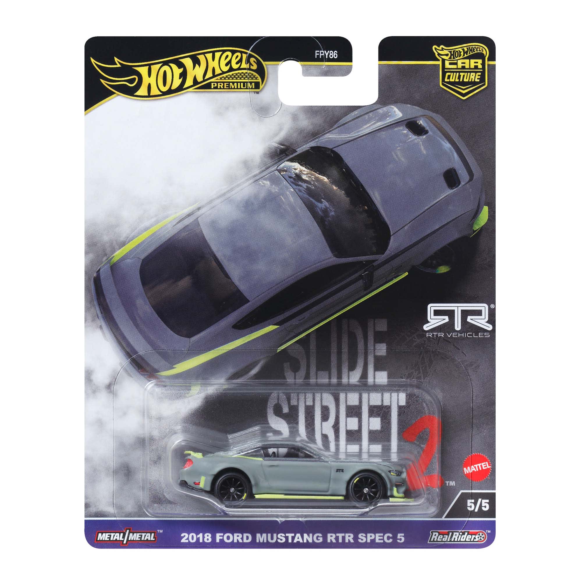 Mattel Creations Hot Wheels Car Culture Slide Street 2 2018 Ford Mustang RTR Spec 5