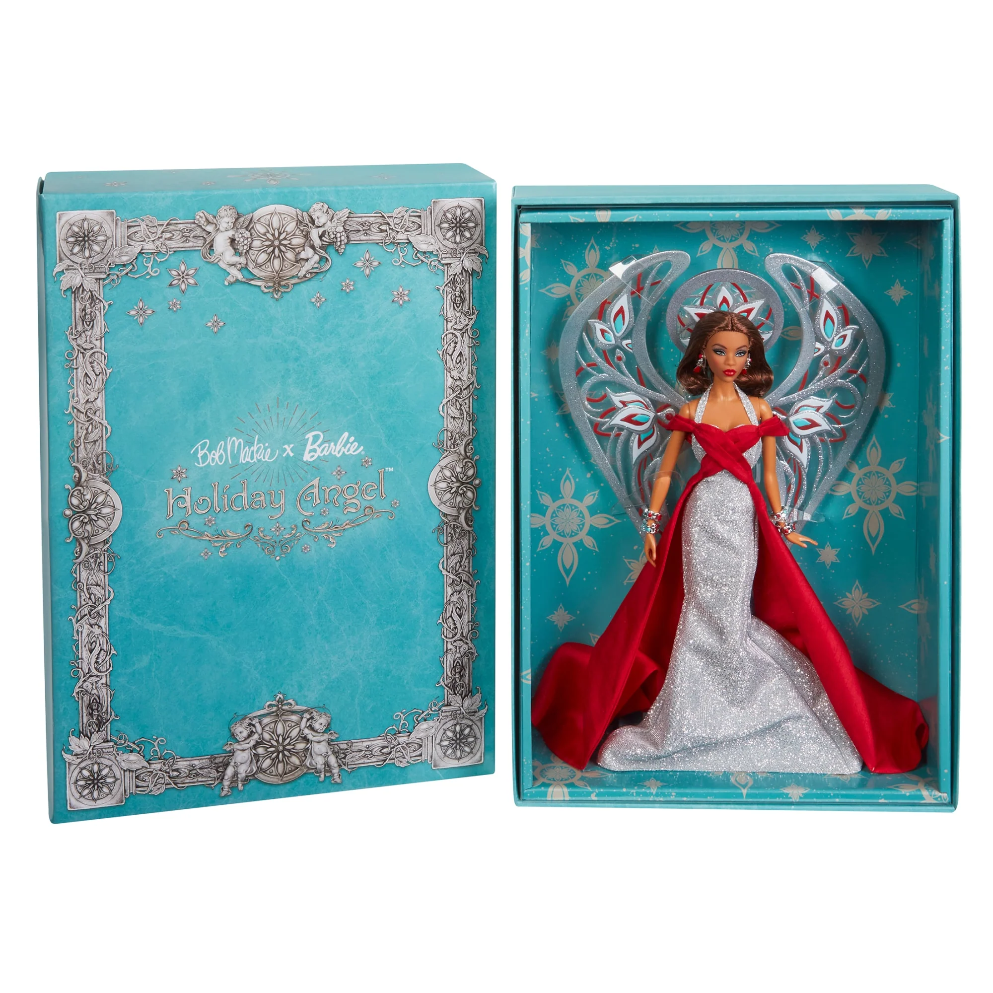 Mattel Creations Barbie x Bob Mackie 2023 Holiday Angel Doll