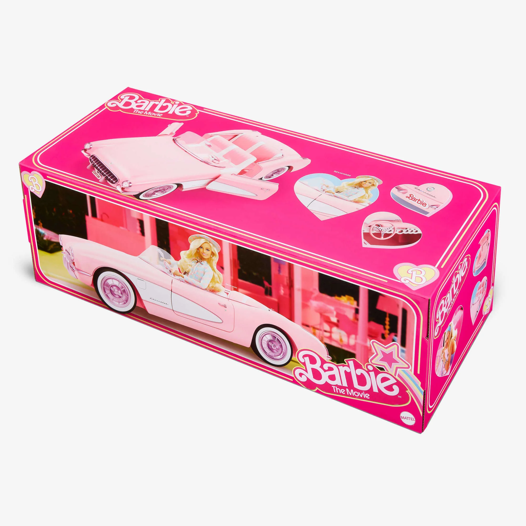 Mattel Creations Barbie The Movie Pink Corvette Convertible