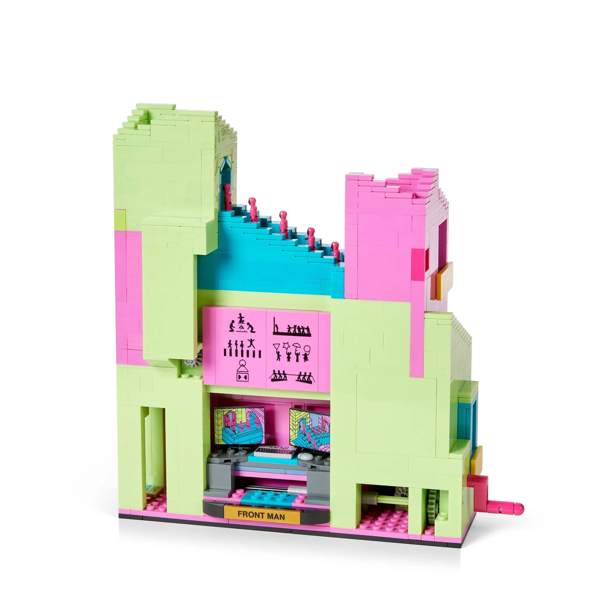 Mattel Creations MEGA Squid Game Staircase Collector Building Set