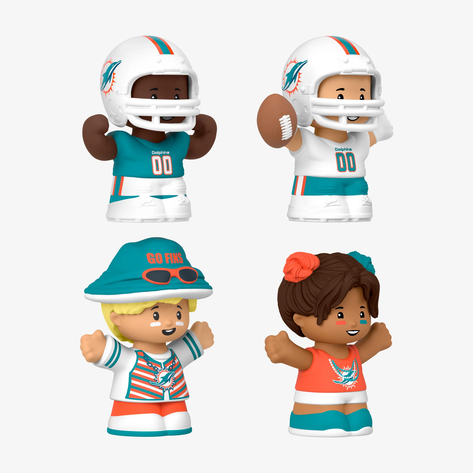 Mattel Creations Little People Collector x NFL Miami Dolphins Set
