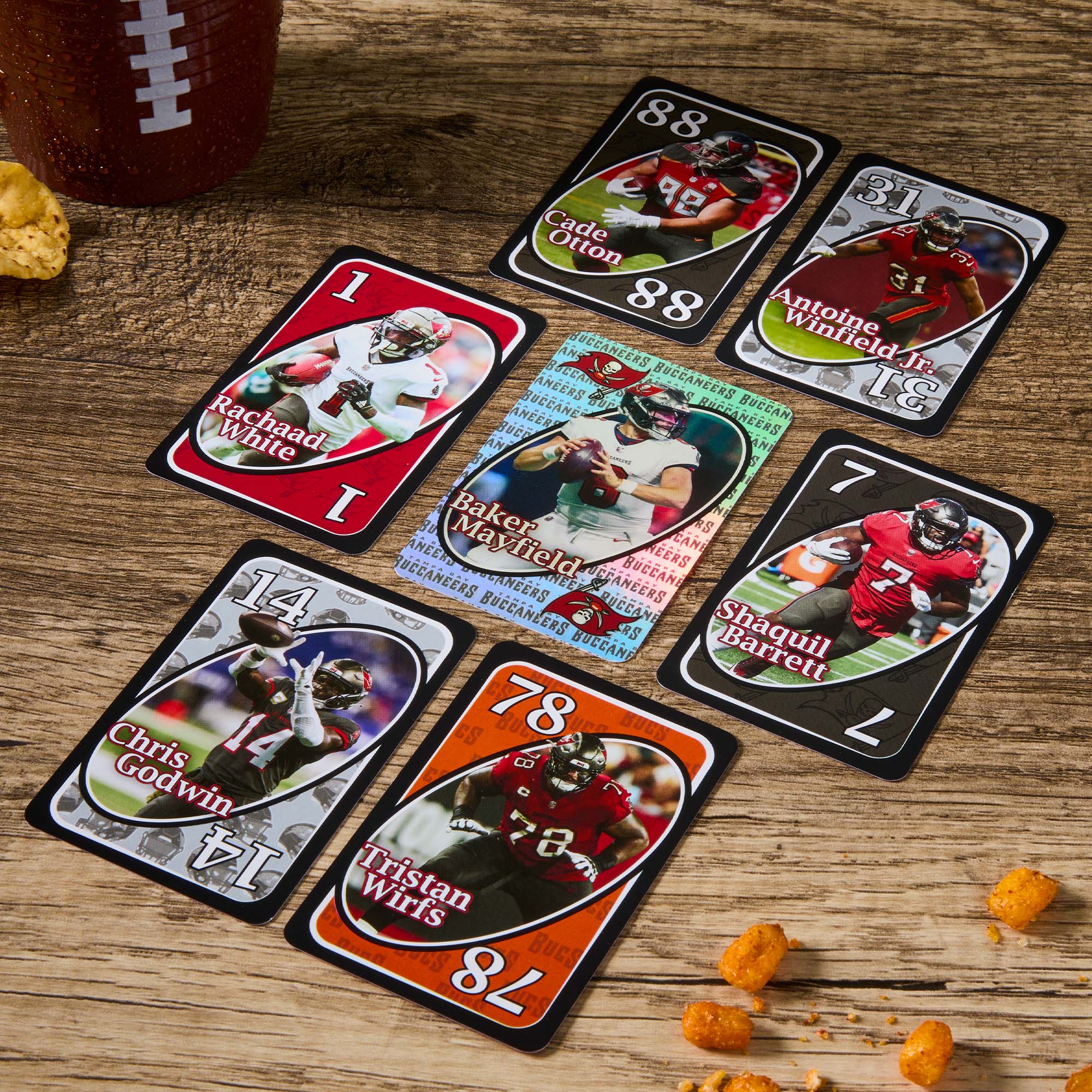 Mattel Creations UNO Fandom NFL Tampa Bay Buccaneers Game Deck