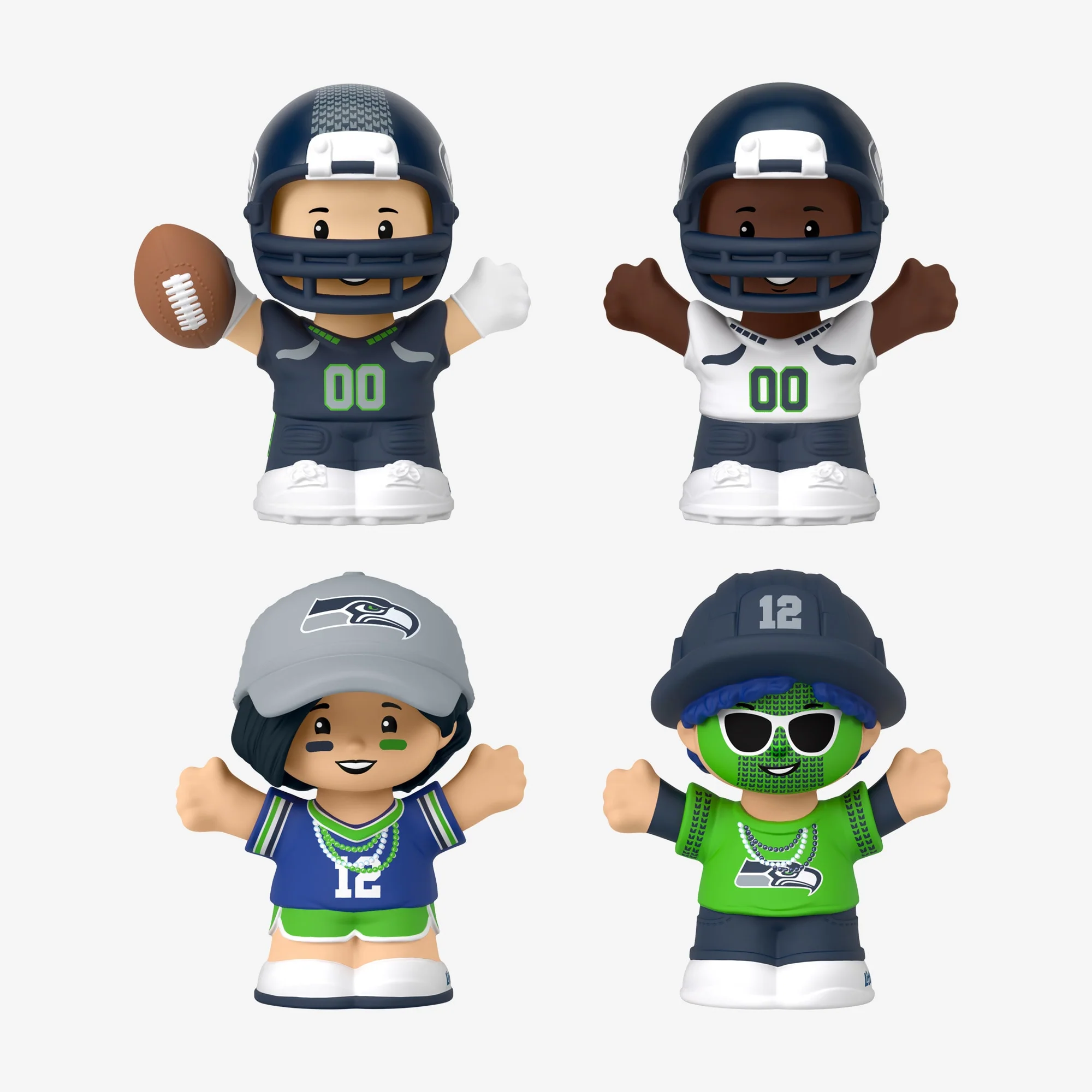 Mattel Creations Little People Collector x NFL Seattle Seahawks Set