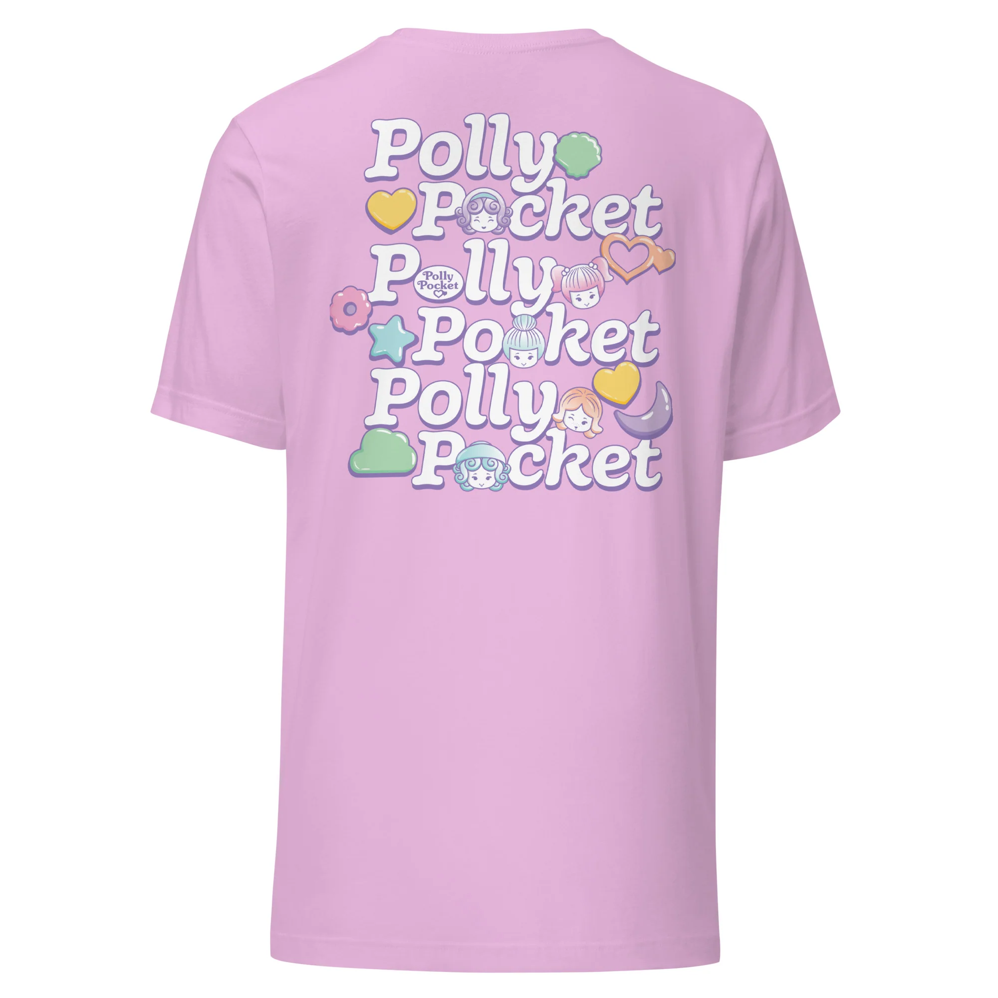 Mattel Creations Polly Pocket Icons Embroidered Pink T-Shirt