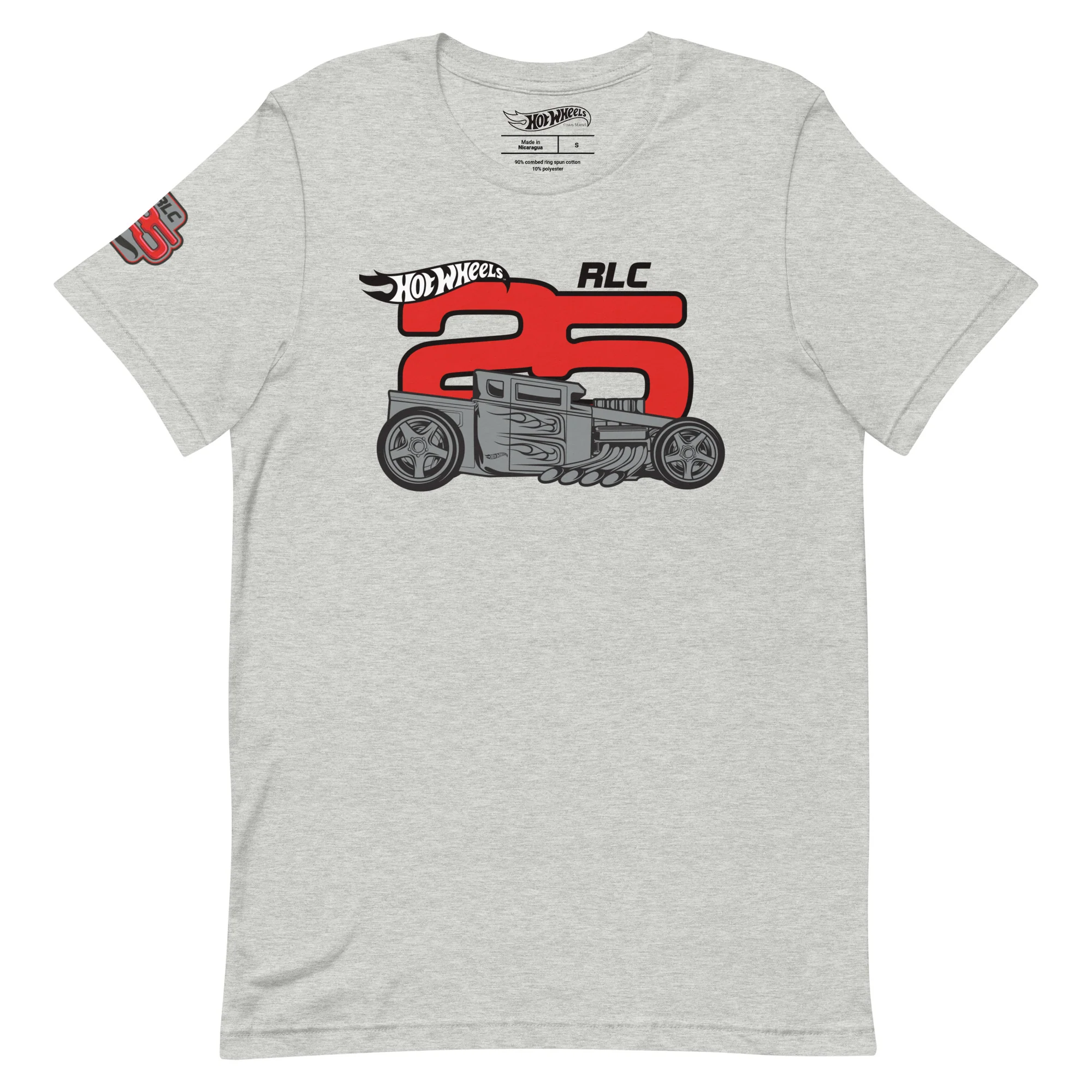 Mattel Creations Hot Wheels 2025 RLC Membership Grey T-Shirt