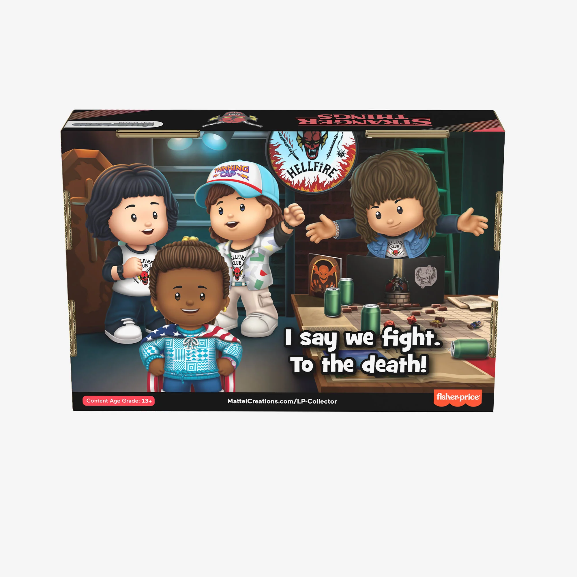 Mattel Creations Little People Collector Stranger Things Hellfire Club Special Edition Set
