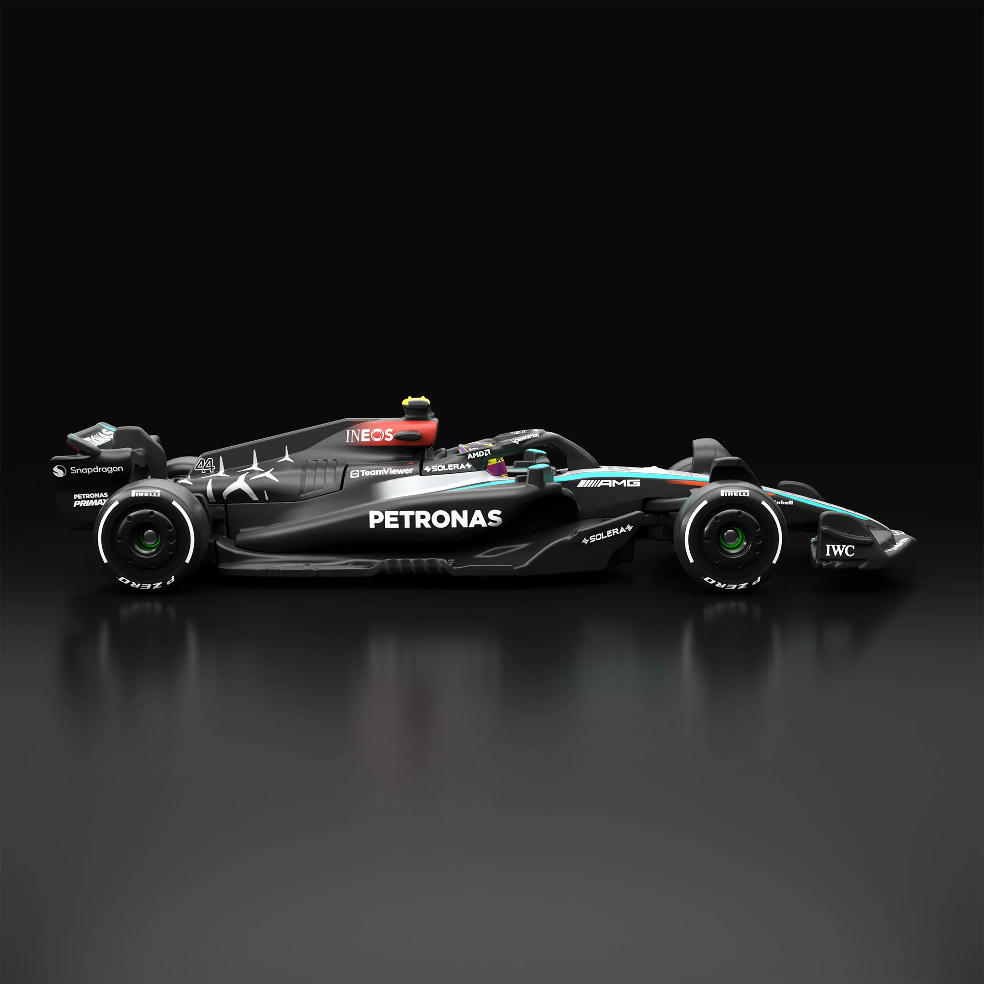 Mattel Creations Hot Wheels F1 Series: Mercedes-AMG PETRONAS Formula One Team W15 Car #44