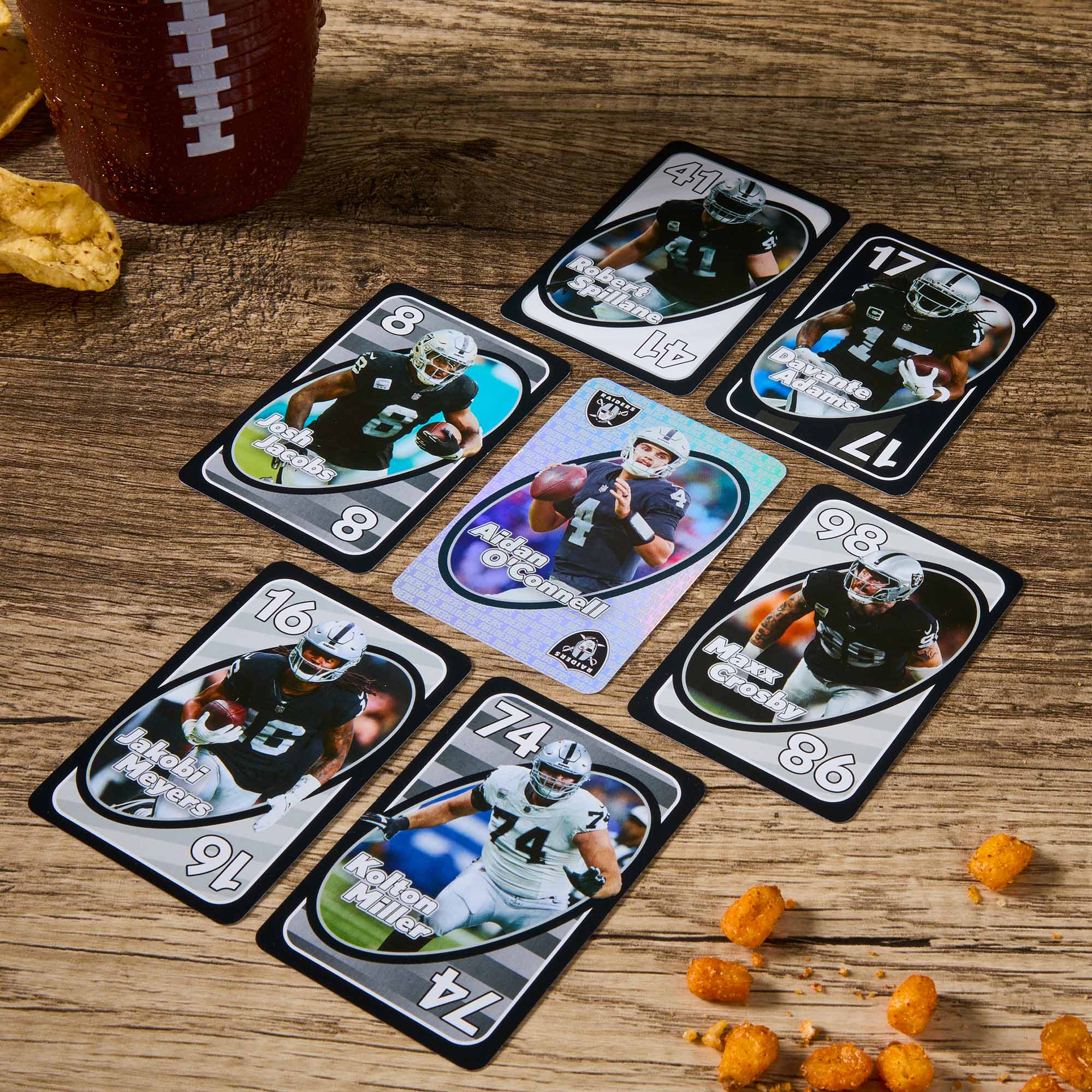 Mattel Creations UNO Fandom NFL Las Vegas Raiders Game Deck