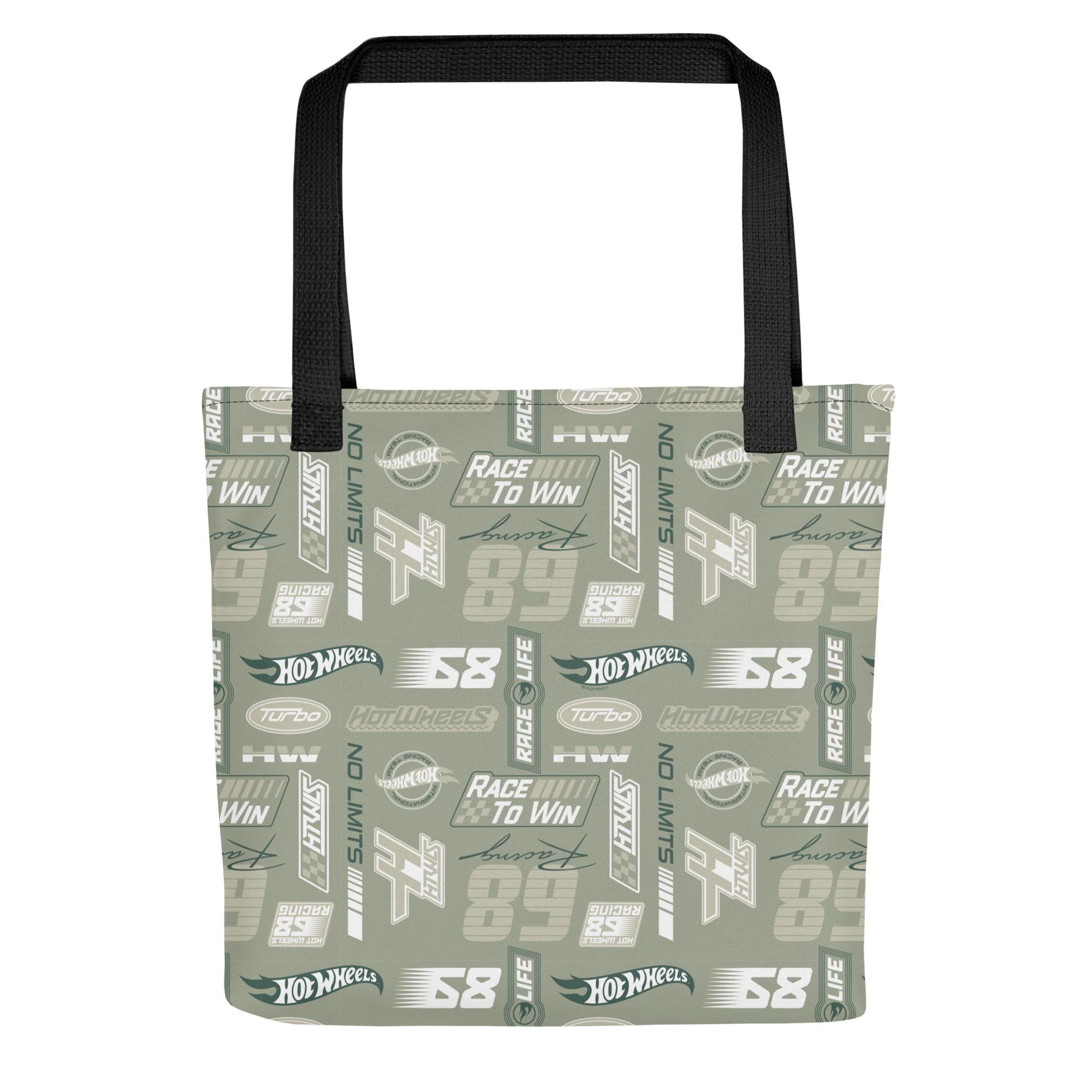 Mattel Creations Hot Wheels Racing Green Tote Bag