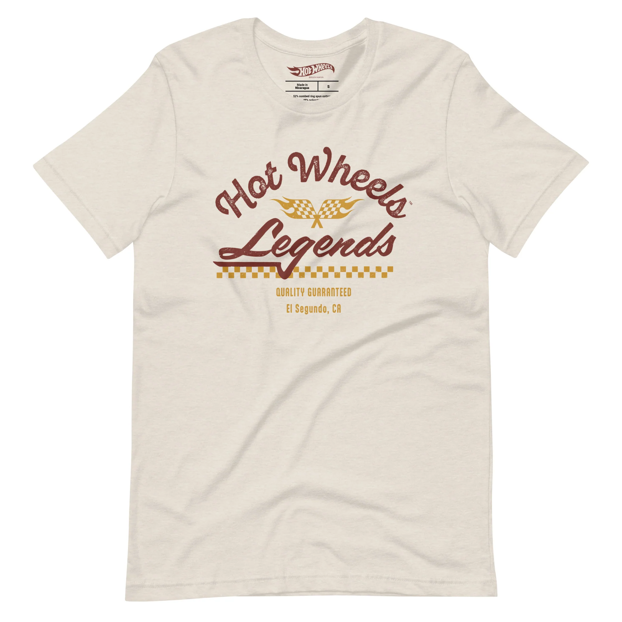 Mattel Creations Hot Wheels Legends Cream T-Shirt