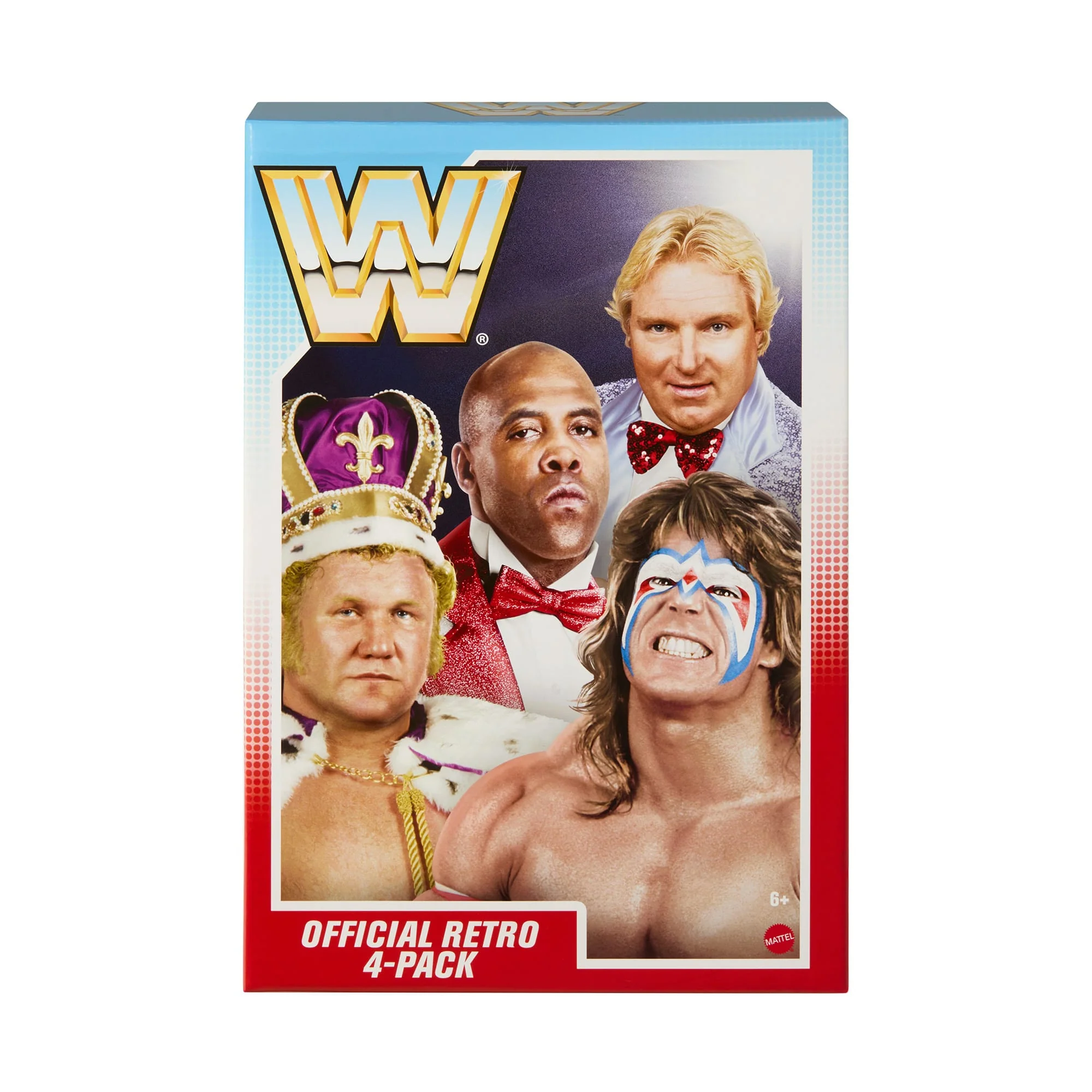 Mattel Creations WWE Official Retro 4-Pack Action Figures