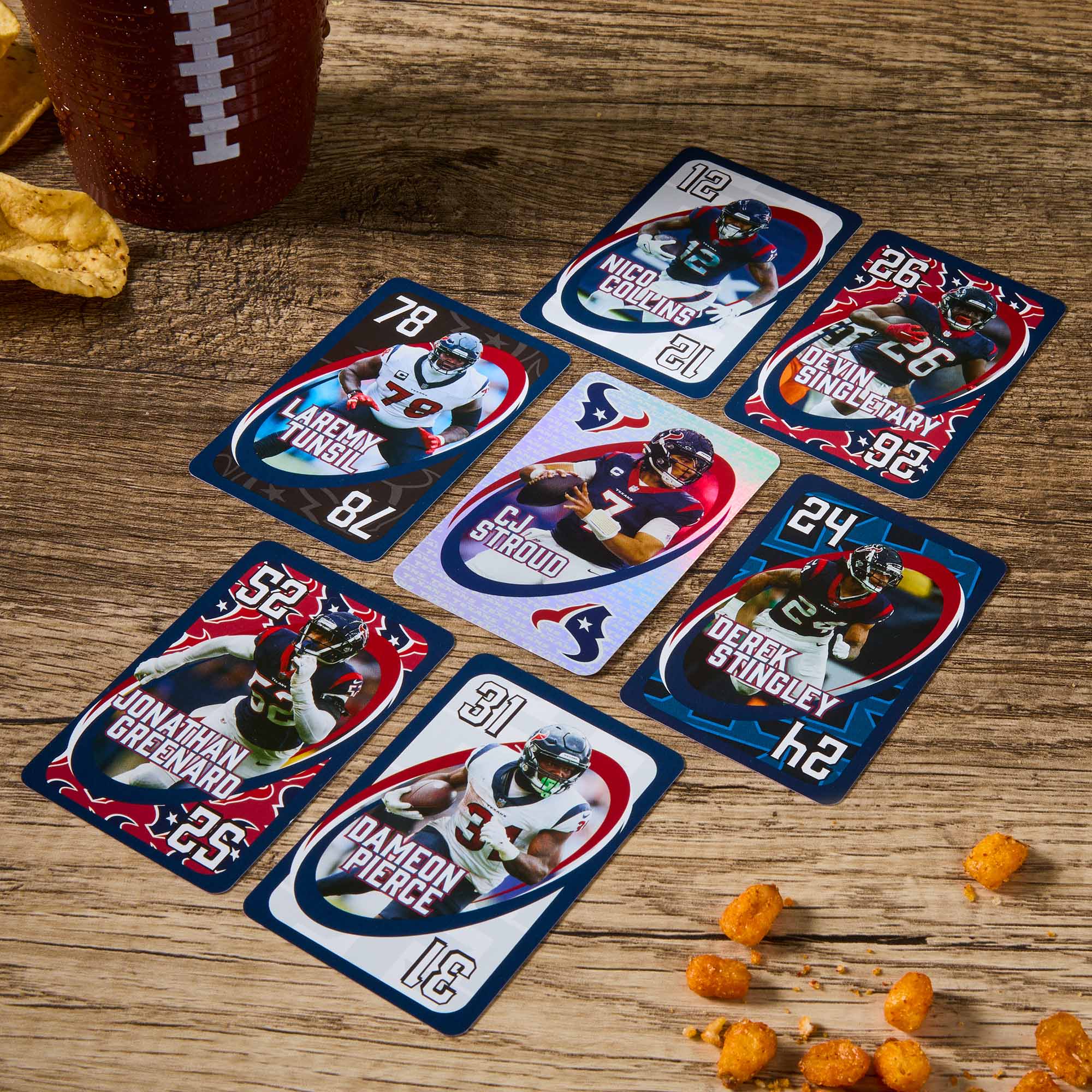 Mattel Creations UNO Fandom NFL Houston Texans Game Deck