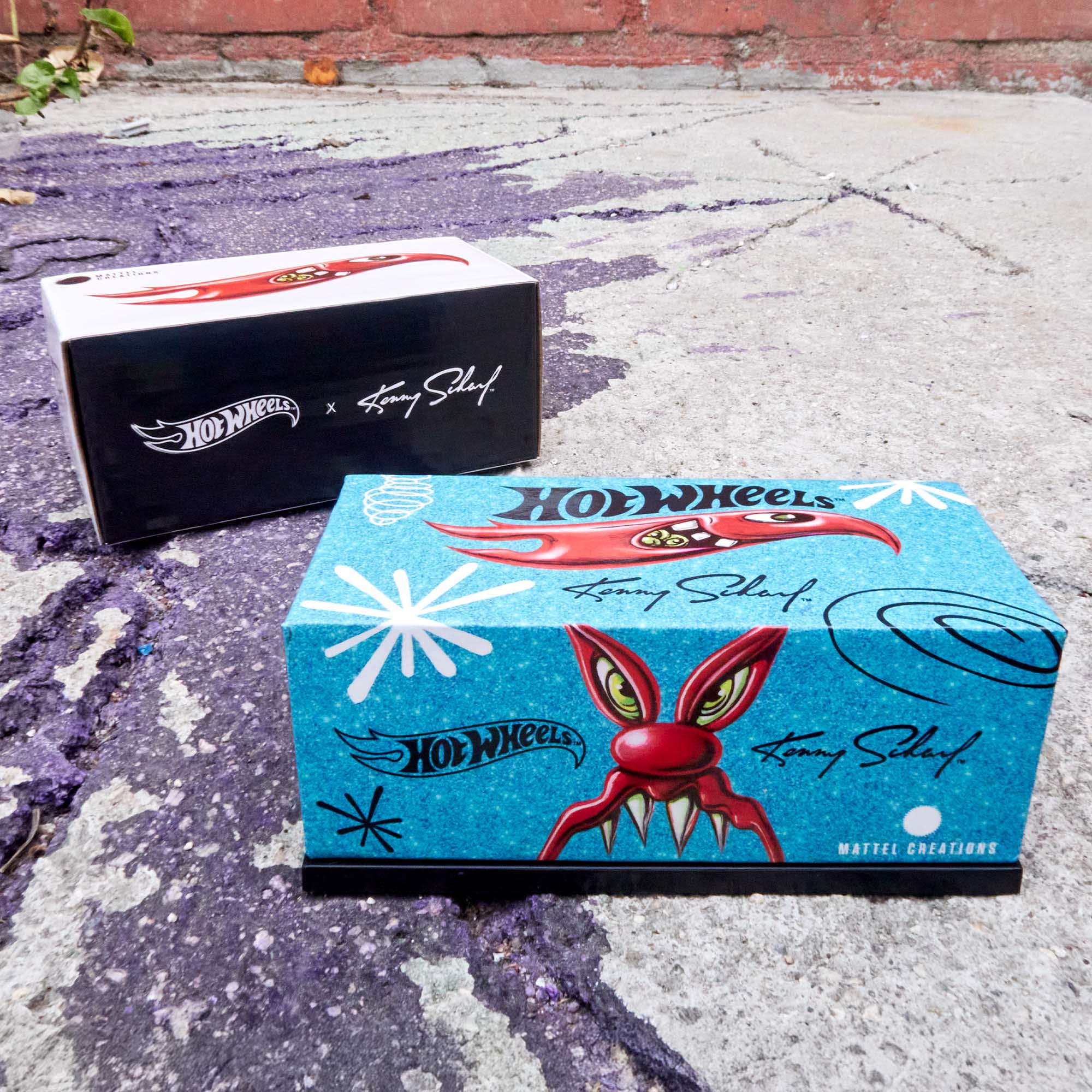 Mattel Creations Hot Wheels x Kenny Scharf Signed Custom T-Bird
